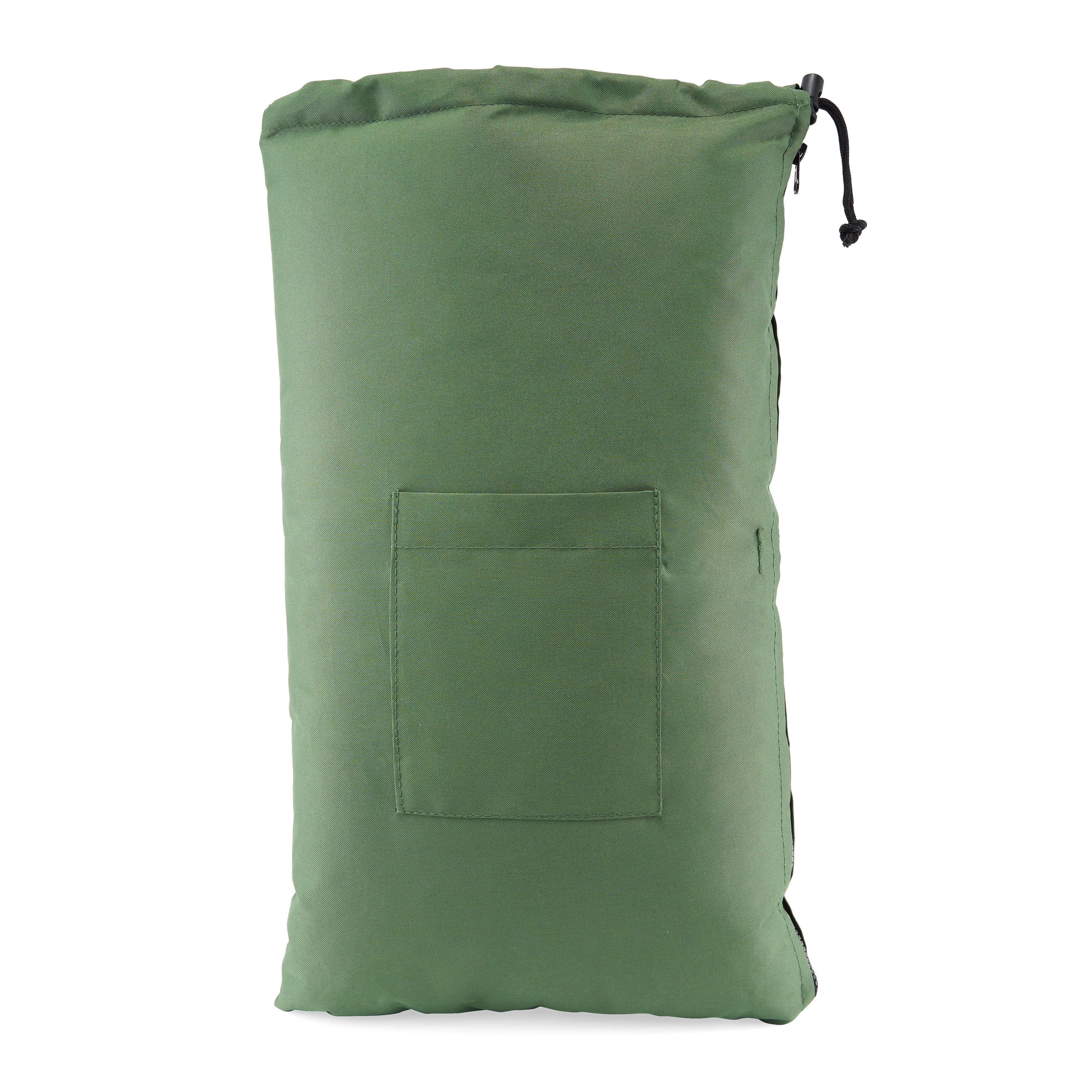 Glass Pillow Travel Bag Green 20" Glass Pillow Storage Pouch with Zipper and Drawstring