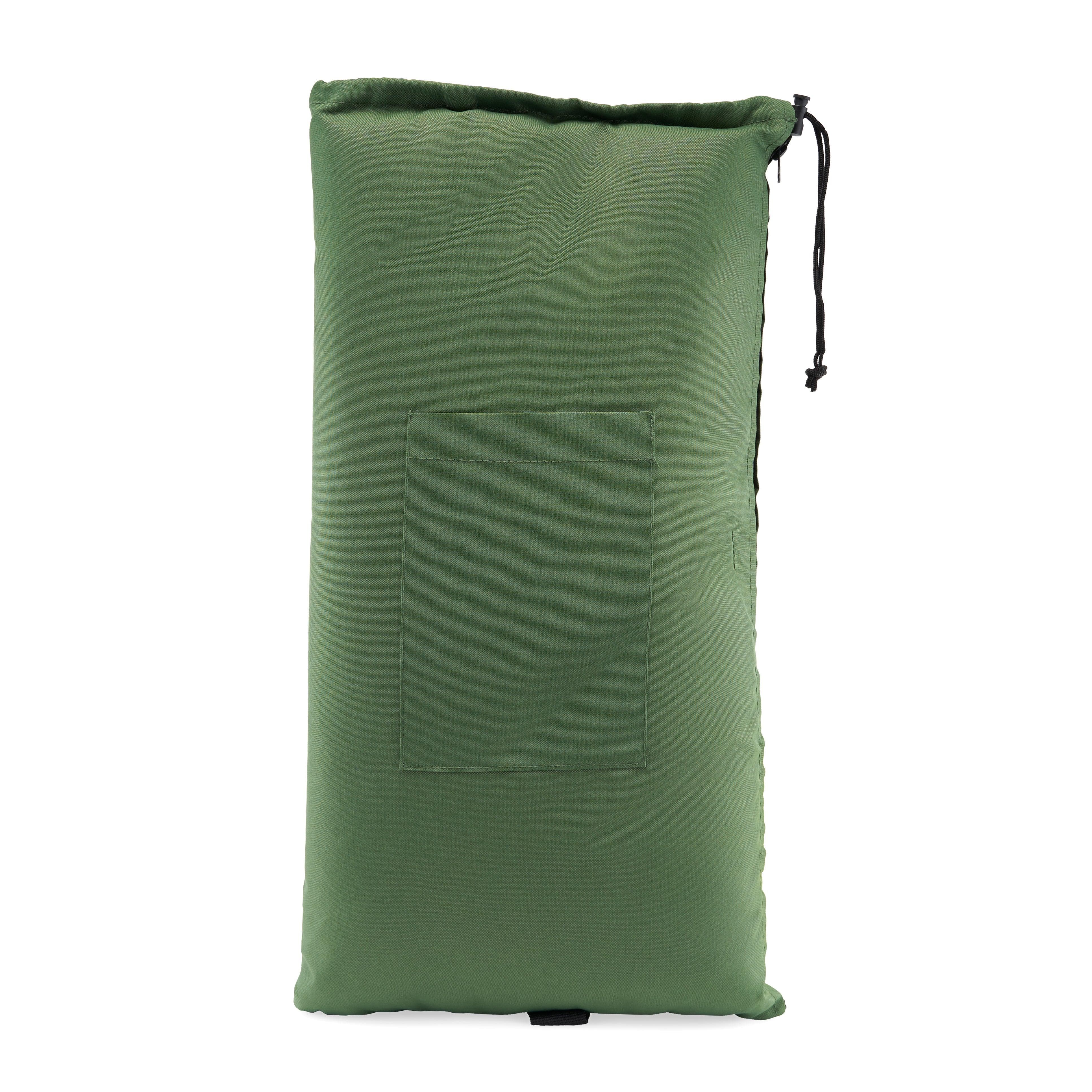Glass Pillow Travel Bag Green 25" Glass Pillow Storage Pouch with Zipper and Drawstring