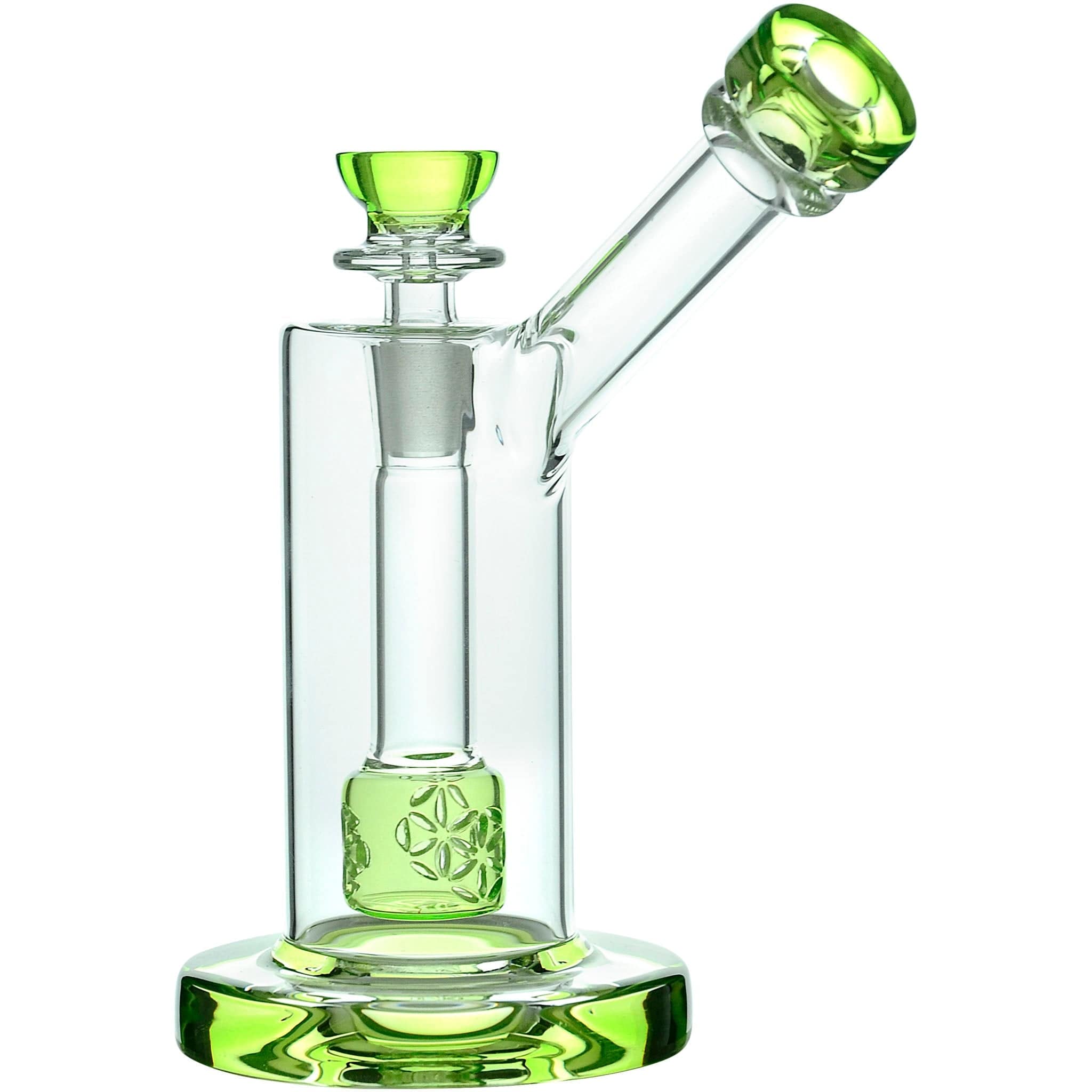 Glassic Bubblers Glassic Seed of Life Percolator Glass Upright Bubbler