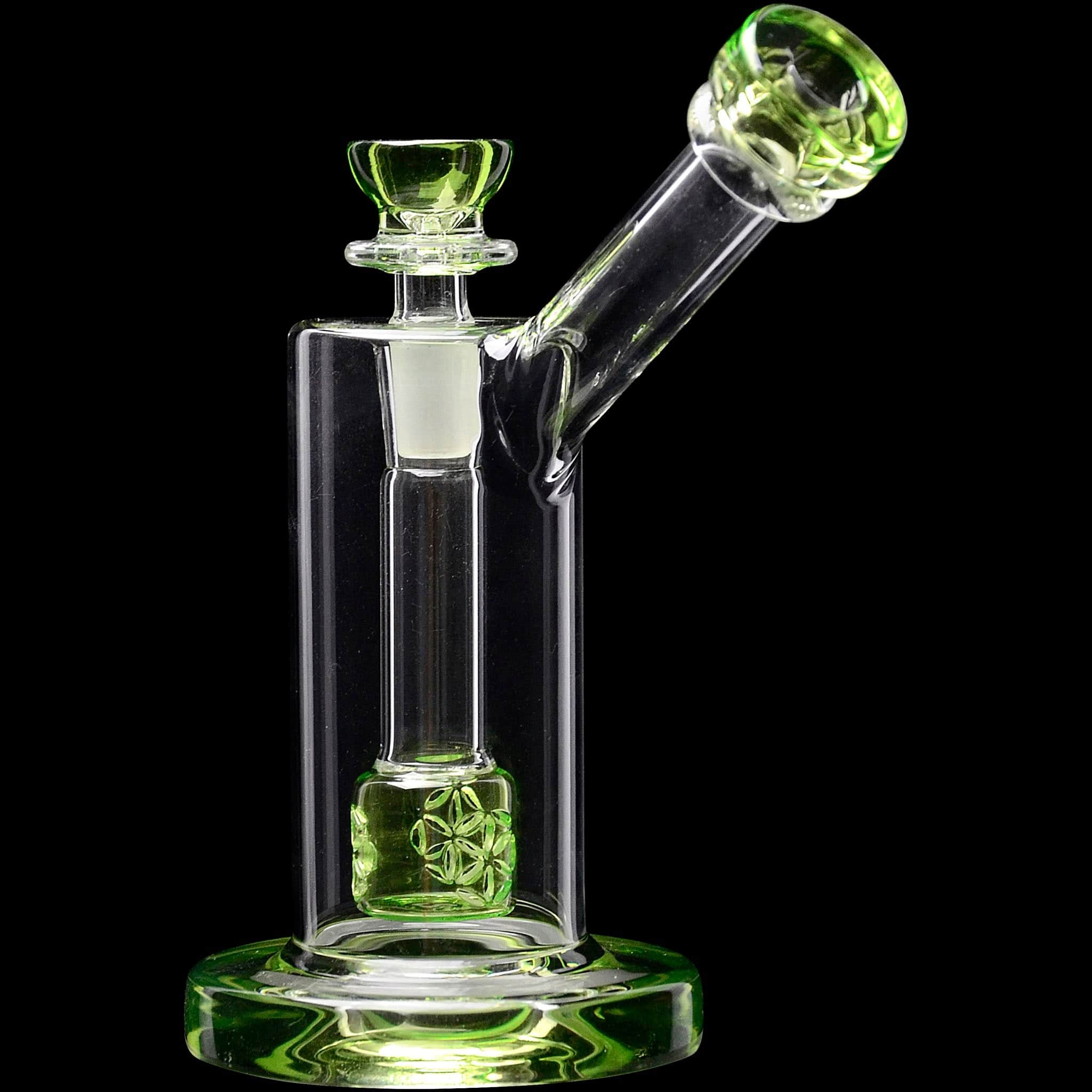 Glassic Bubblers Glassic Seed of Life Percolator Glass Upright Bubbler