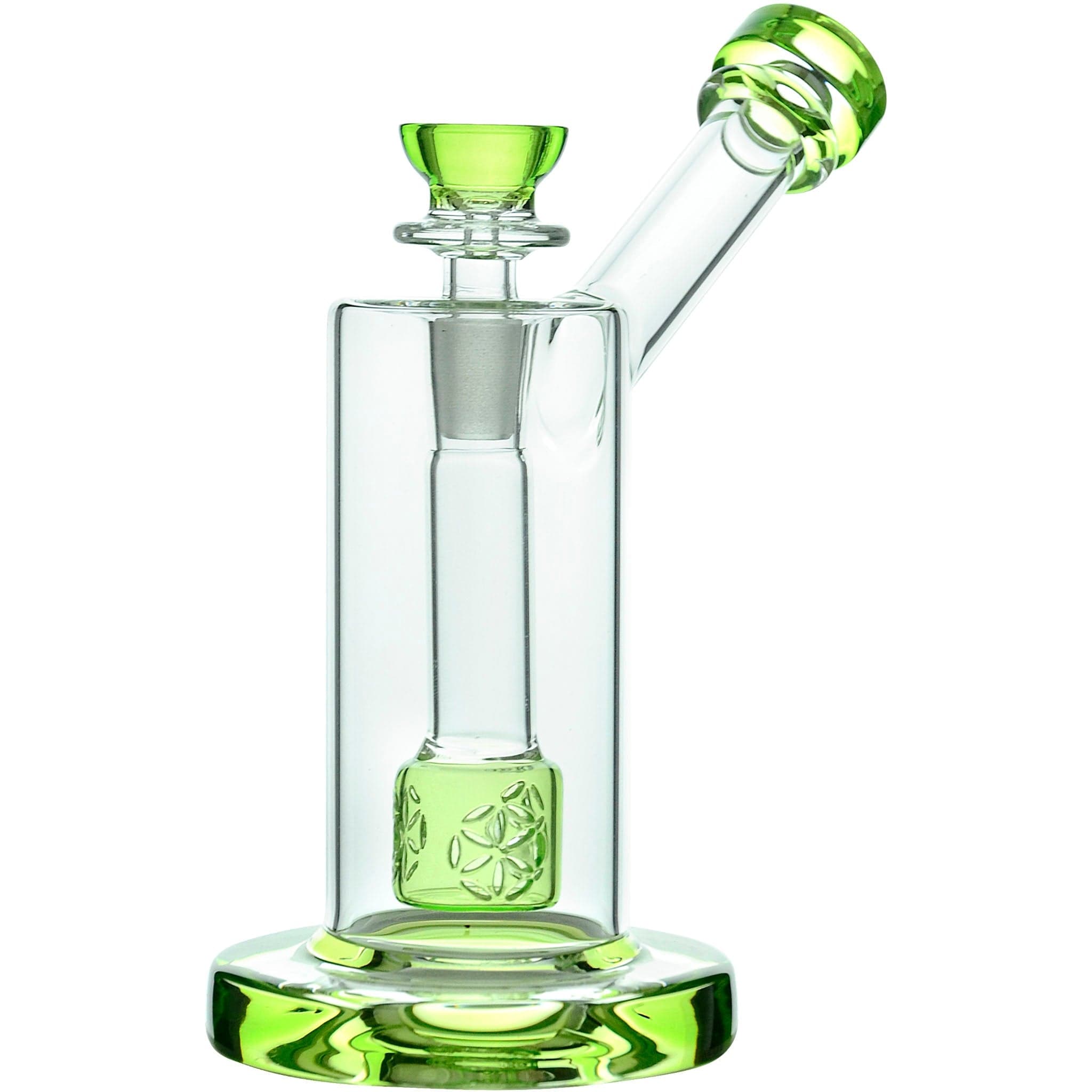 Glassic Bubblers Glassic Seed of Life Percolator Glass Upright Bubbler