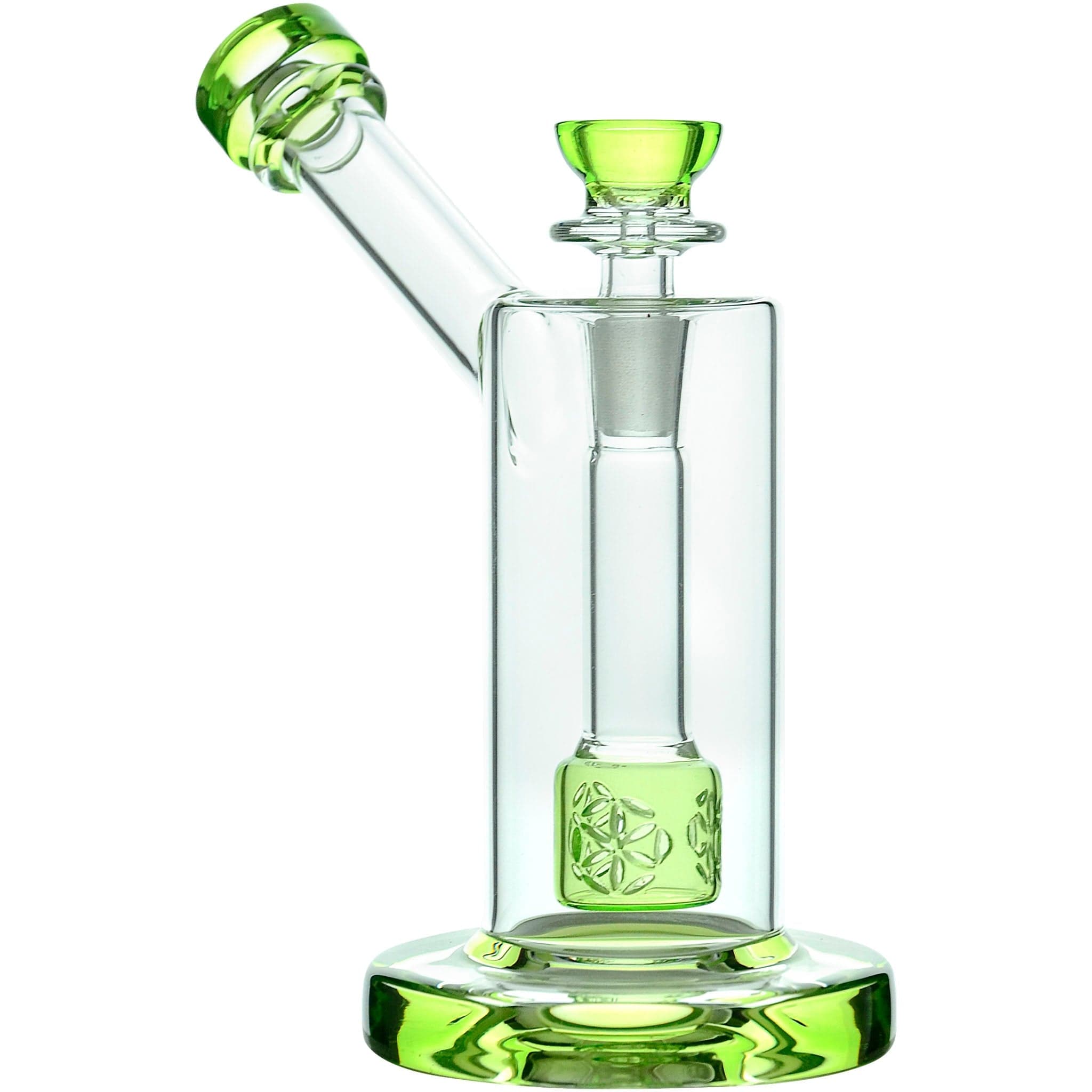 Glassic Bubblers Glassic Seed of Life Percolator Glass Upright Bubbler