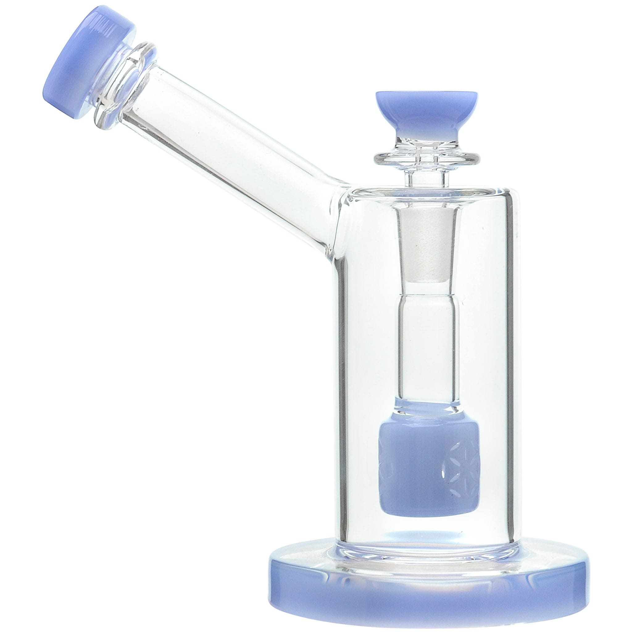 Glassic Bubblers Glassic Seed of Life Percolator Glass Upright Bubbler