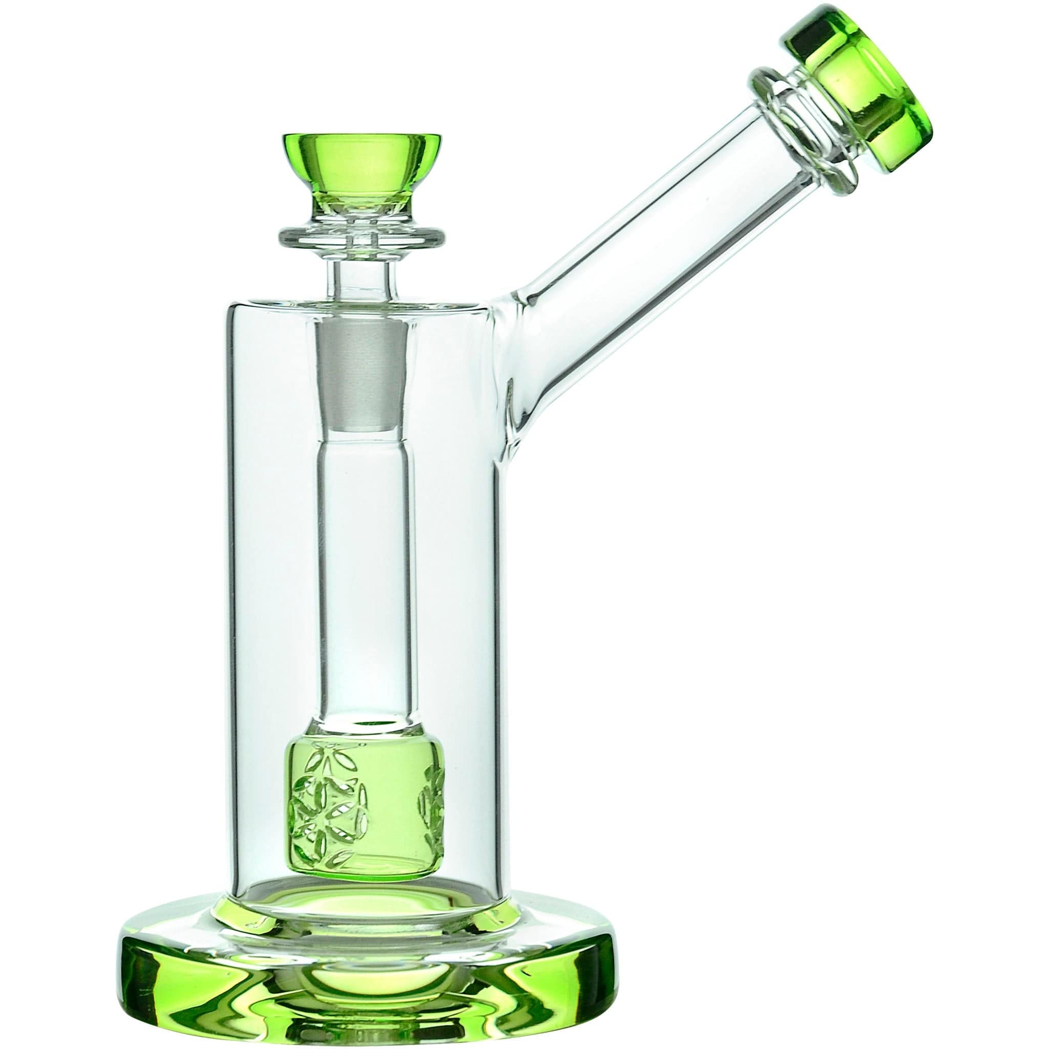 Glassic Bubblers Glassic Seed of Life Percolator Glass Upright Bubbler