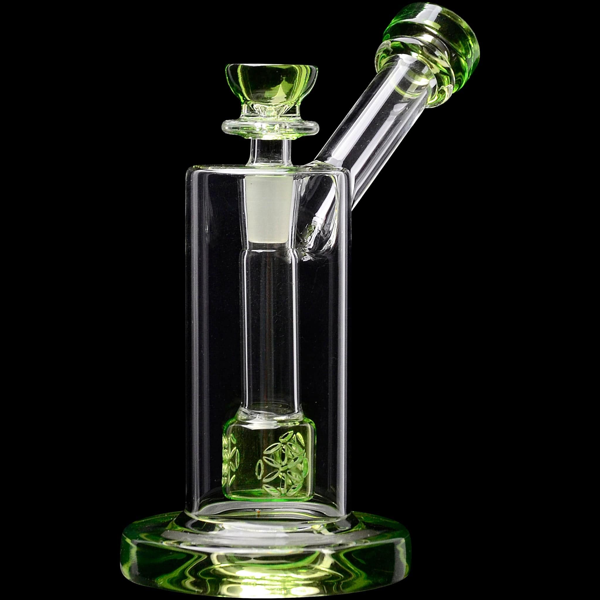 Glassic Bubblers Glassic Seed of Life Percolator Glass Upright Bubbler