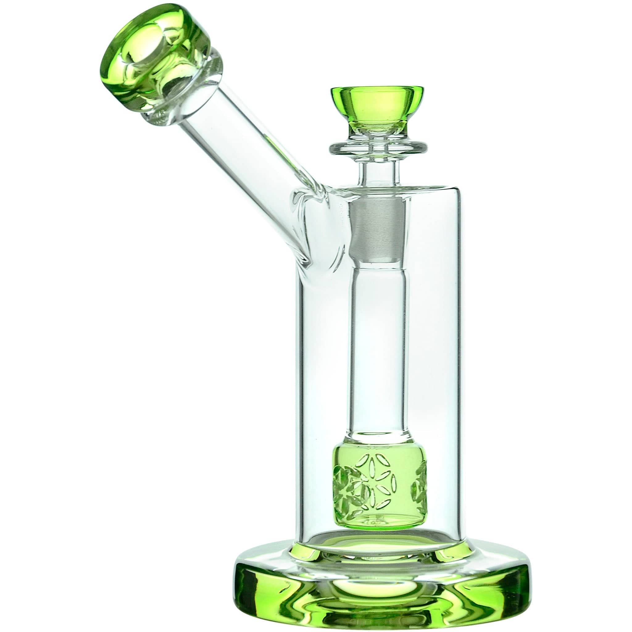 Glassic Bubblers Glassic Seed of Life Percolator Glass Upright Bubbler
