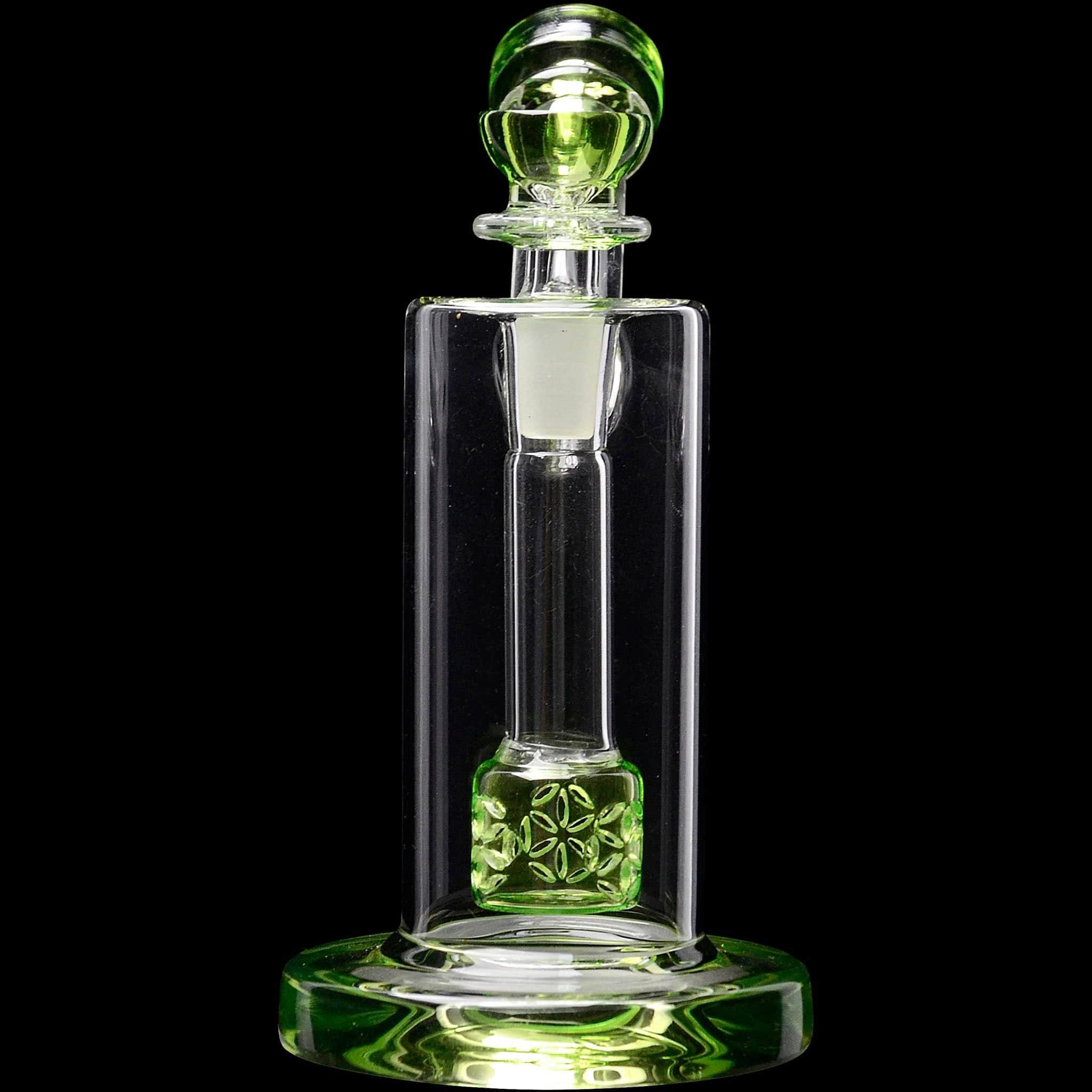 Glassic Bubblers Glassic Seed of Life Percolator Glass Upright Bubbler