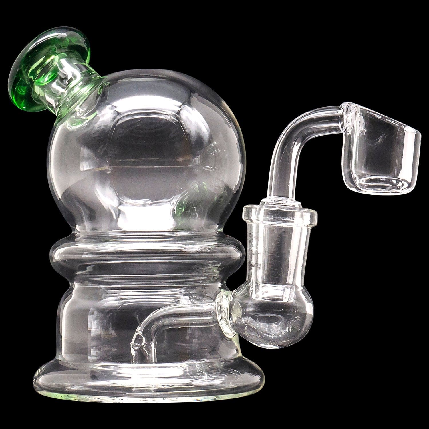 Glassic Dab Rigs Emerald Glassic Bubble Dome Banger Hanger