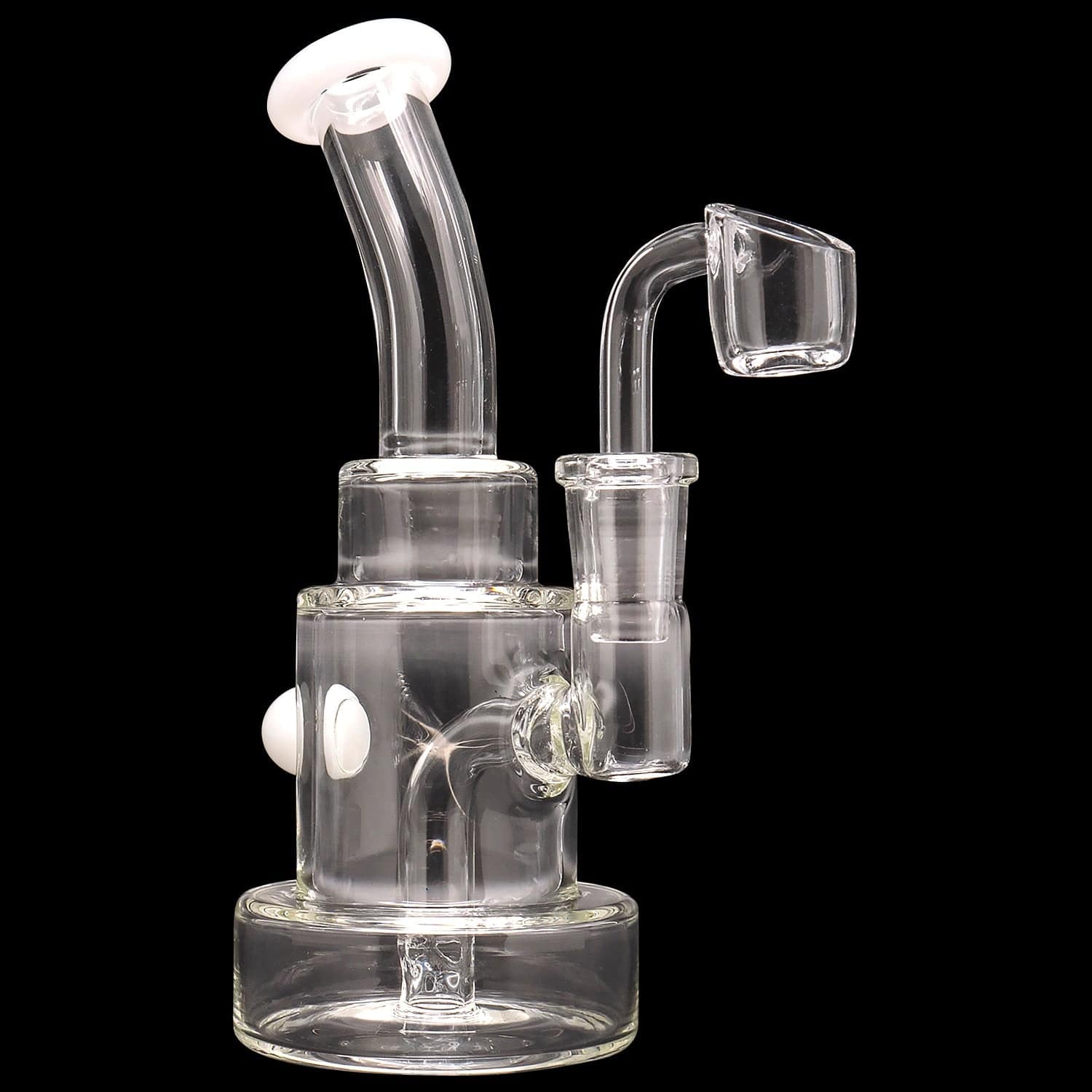 Glassic Dab Rigs Frost Glassic Stacked-Cake Dab Rig Banger Hanger