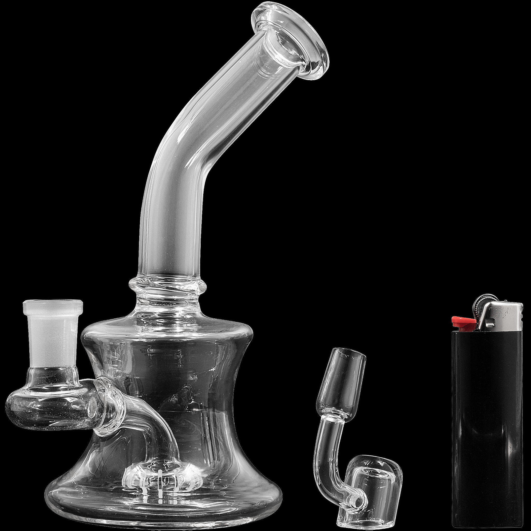 Glassic Dab Rigs Glassic Bent Neck Travel Size Dab Rig