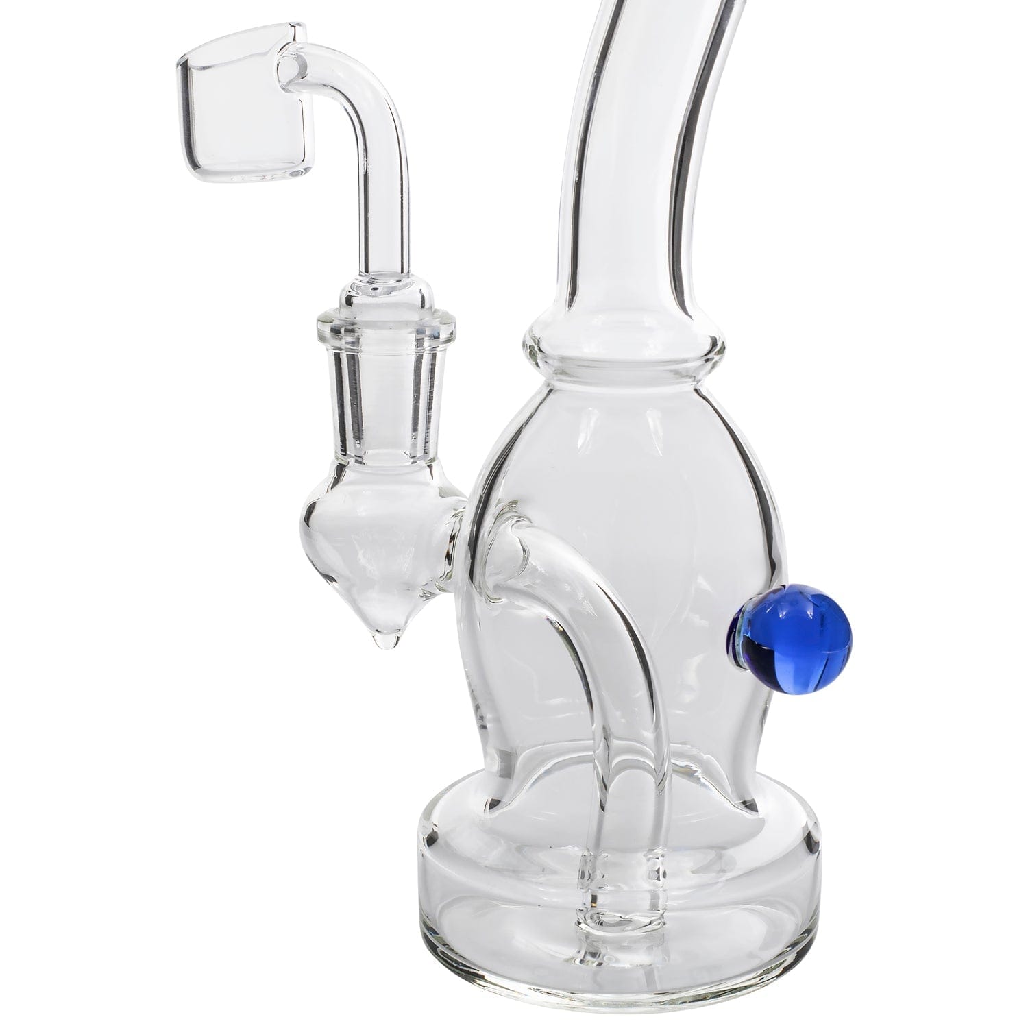 Glassic Dab Rigs Glassic Curved Body Dab Rig with Colored Accents