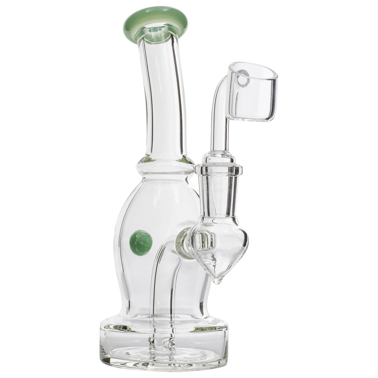 Glassic Dab Rigs Glassic Curved Body Dab Rig with Colored Accents