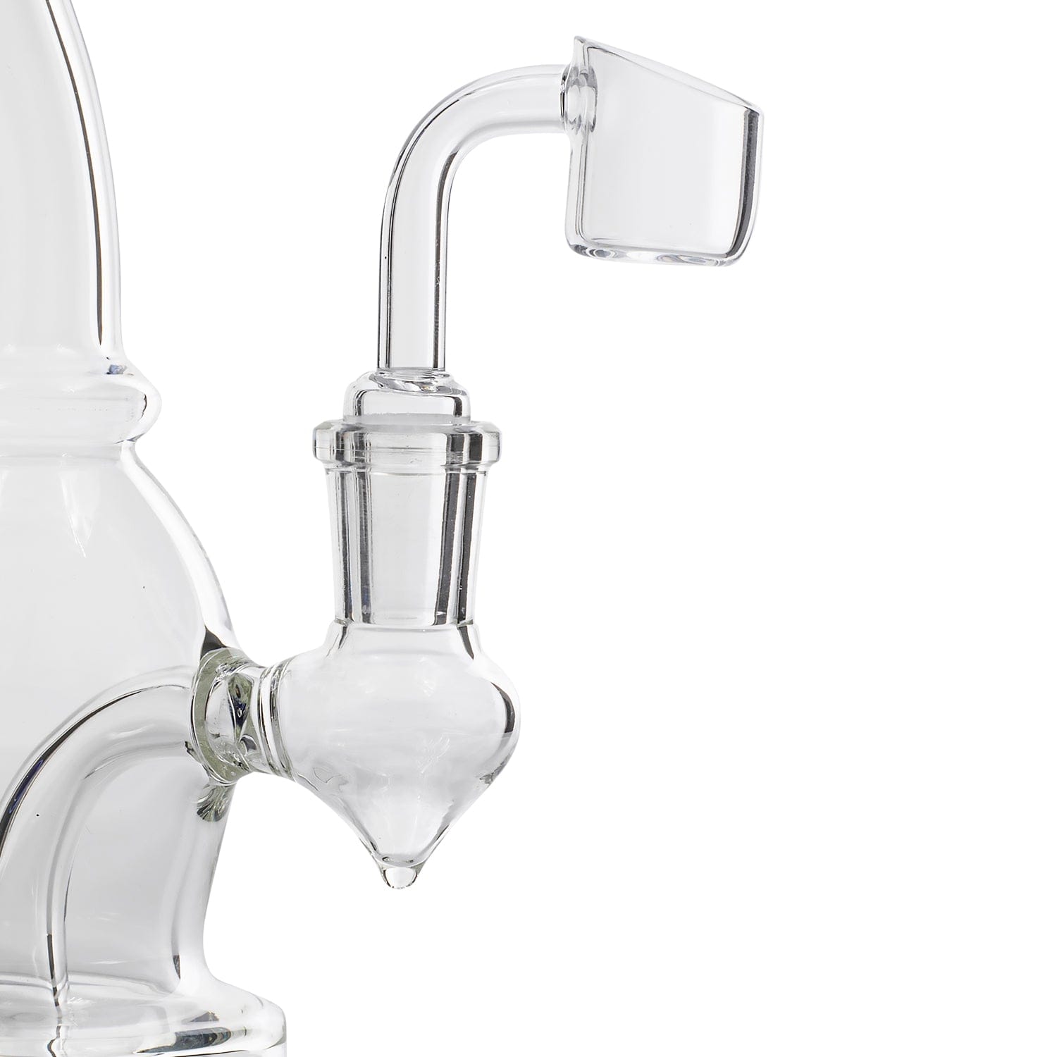 Glassic Dab Rigs Glassic Curved Body Dab Rig with Colored Accents