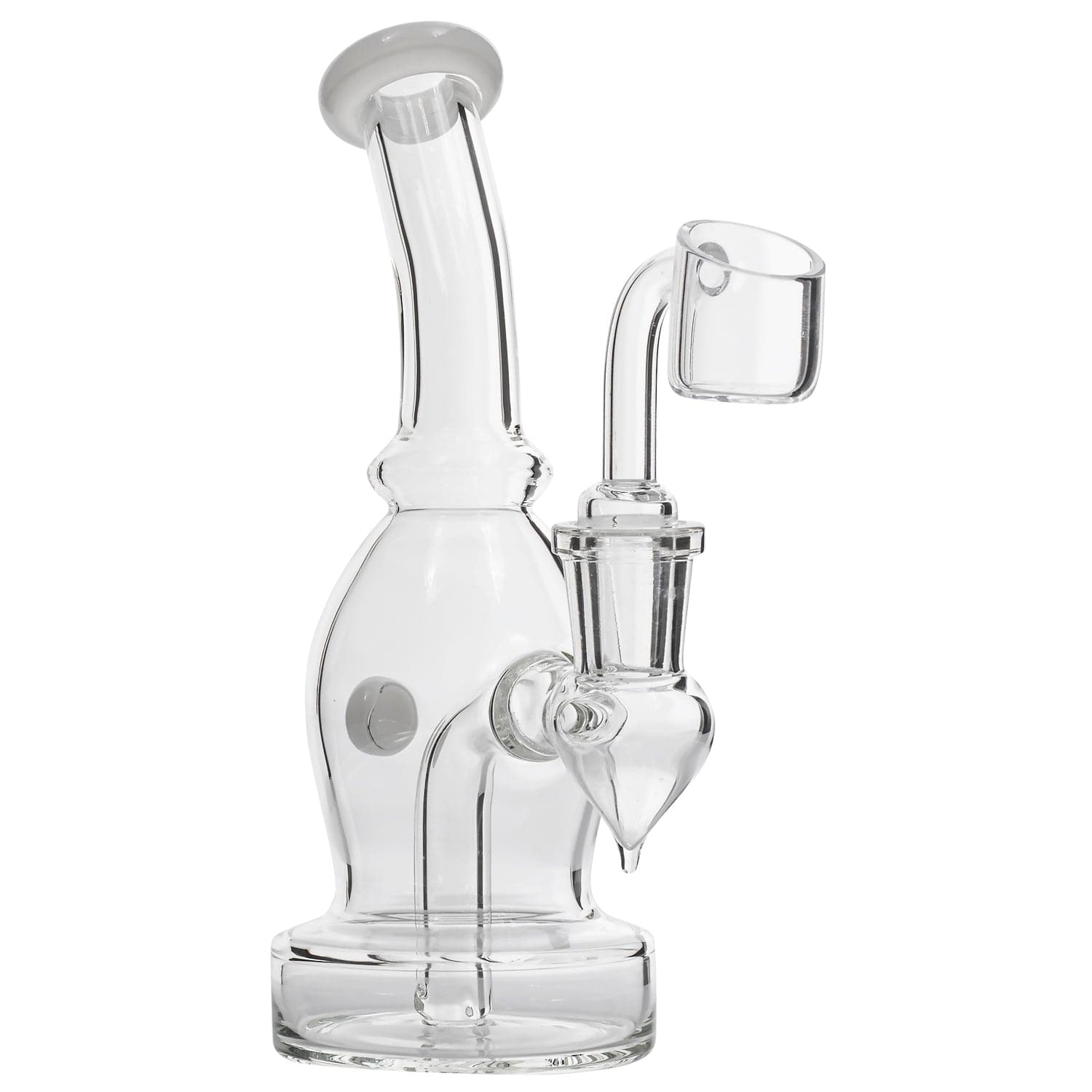 Glassic Dab Rigs Glassic Curved Body Dab Rig with Colored Accents