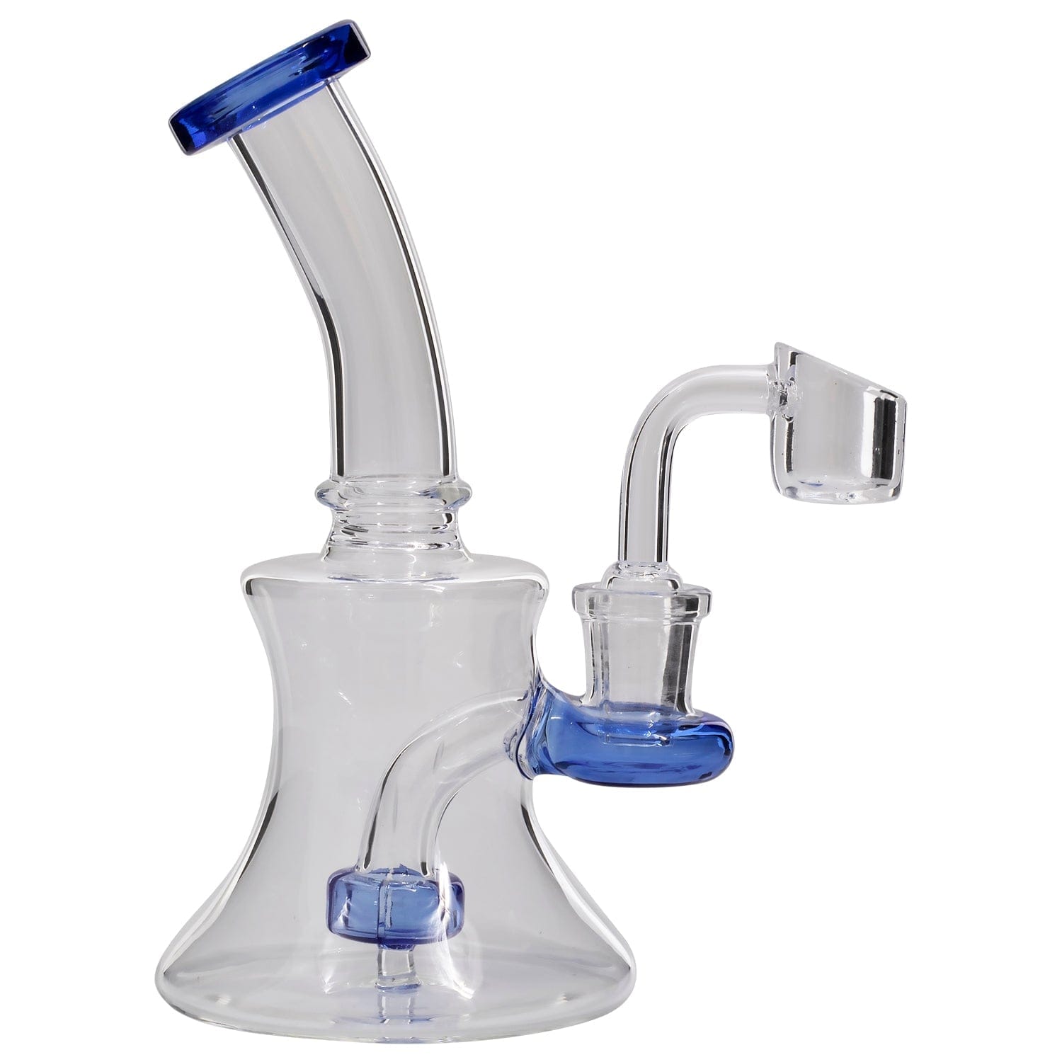 Glassic Dab Rigs Glassic Hourglass Dab Rig with Color Accents