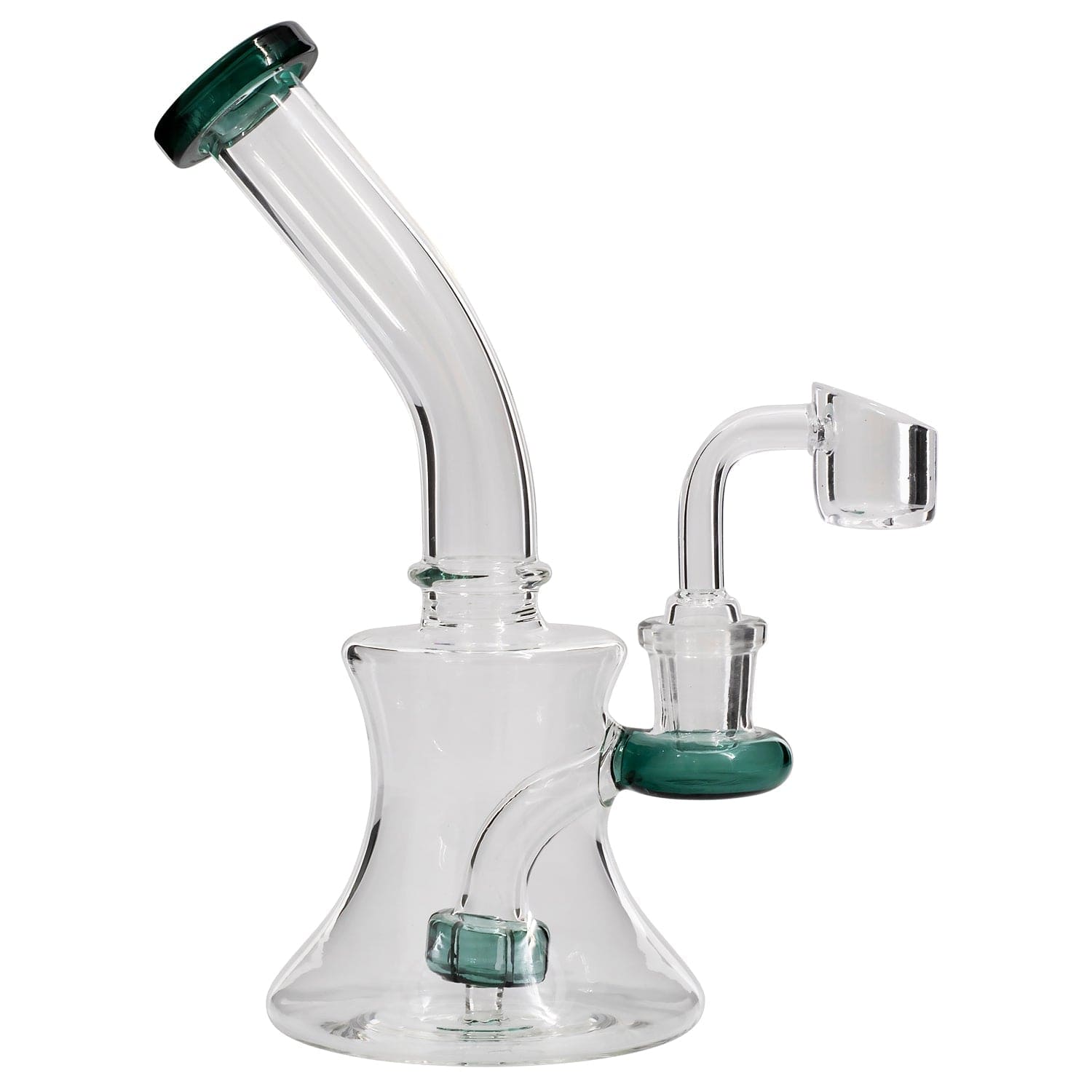 Glassic Dab Rigs Glassic Hourglass Dab Rig with Color Accents