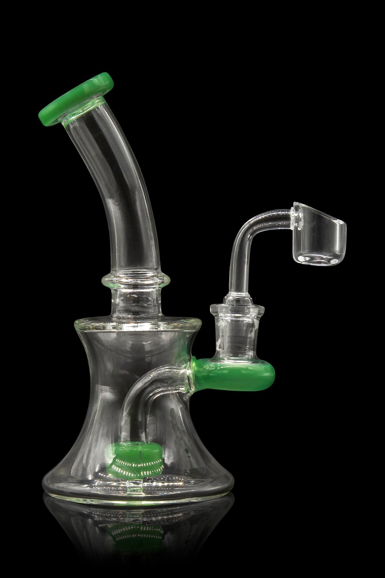 Glassic Dab Rigs Glassic Hourglass Dab Rig with Color Accents