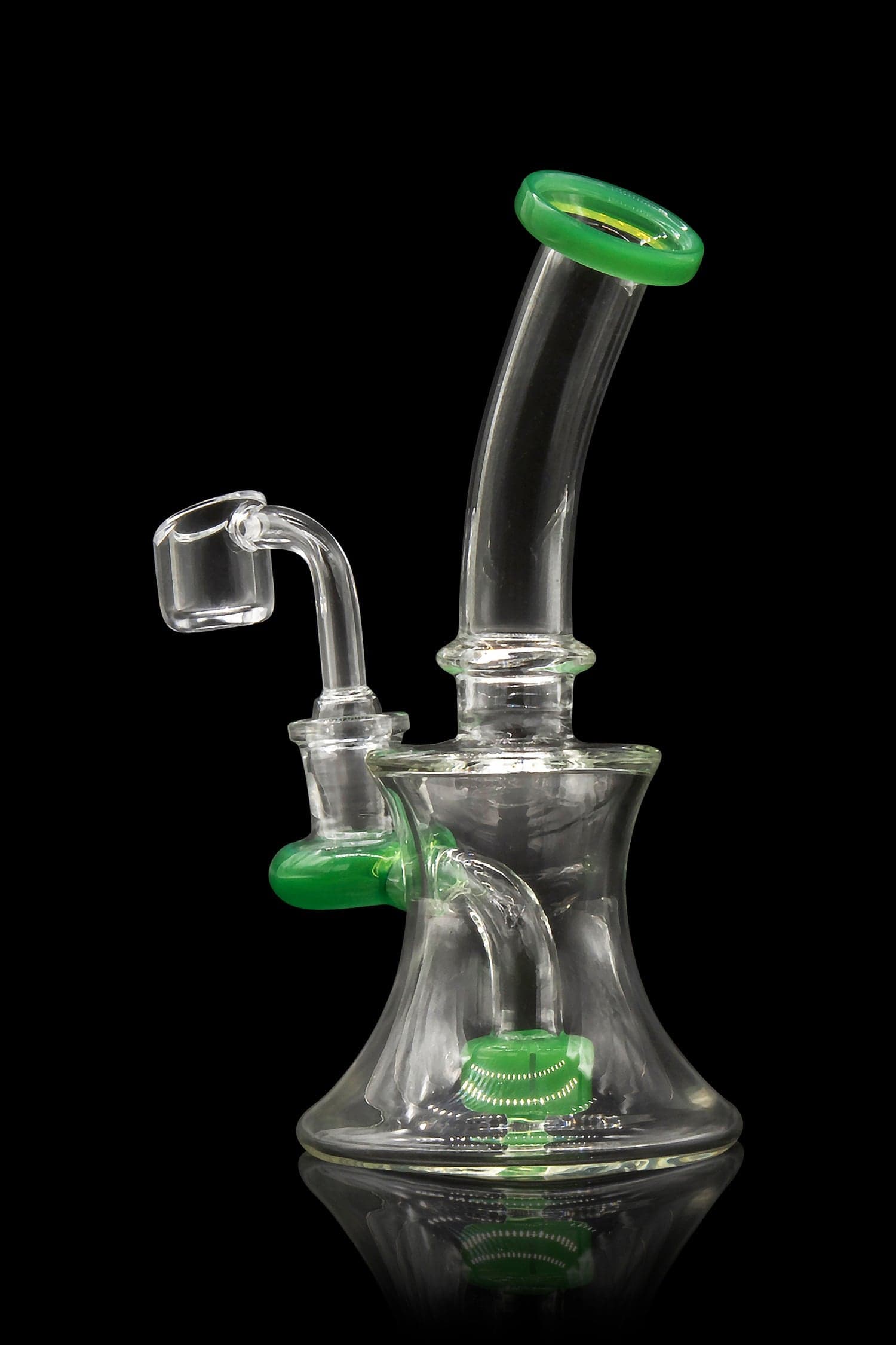 Glassic Dab Rigs Glassic Hourglass Dab Rig with Color Accents