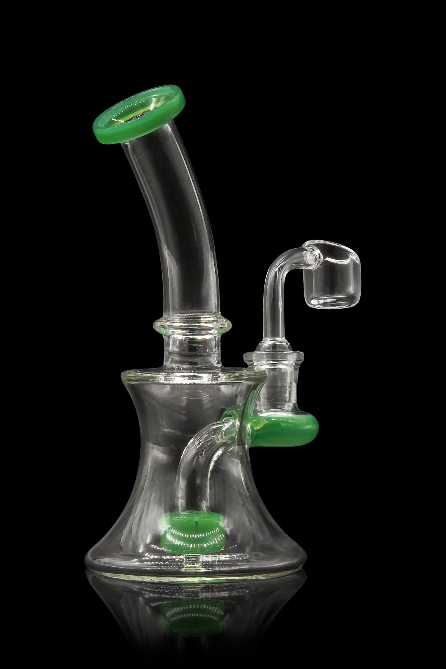 Glassic Dab Rigs Glassic Hourglass Dab Rig with Color Accents