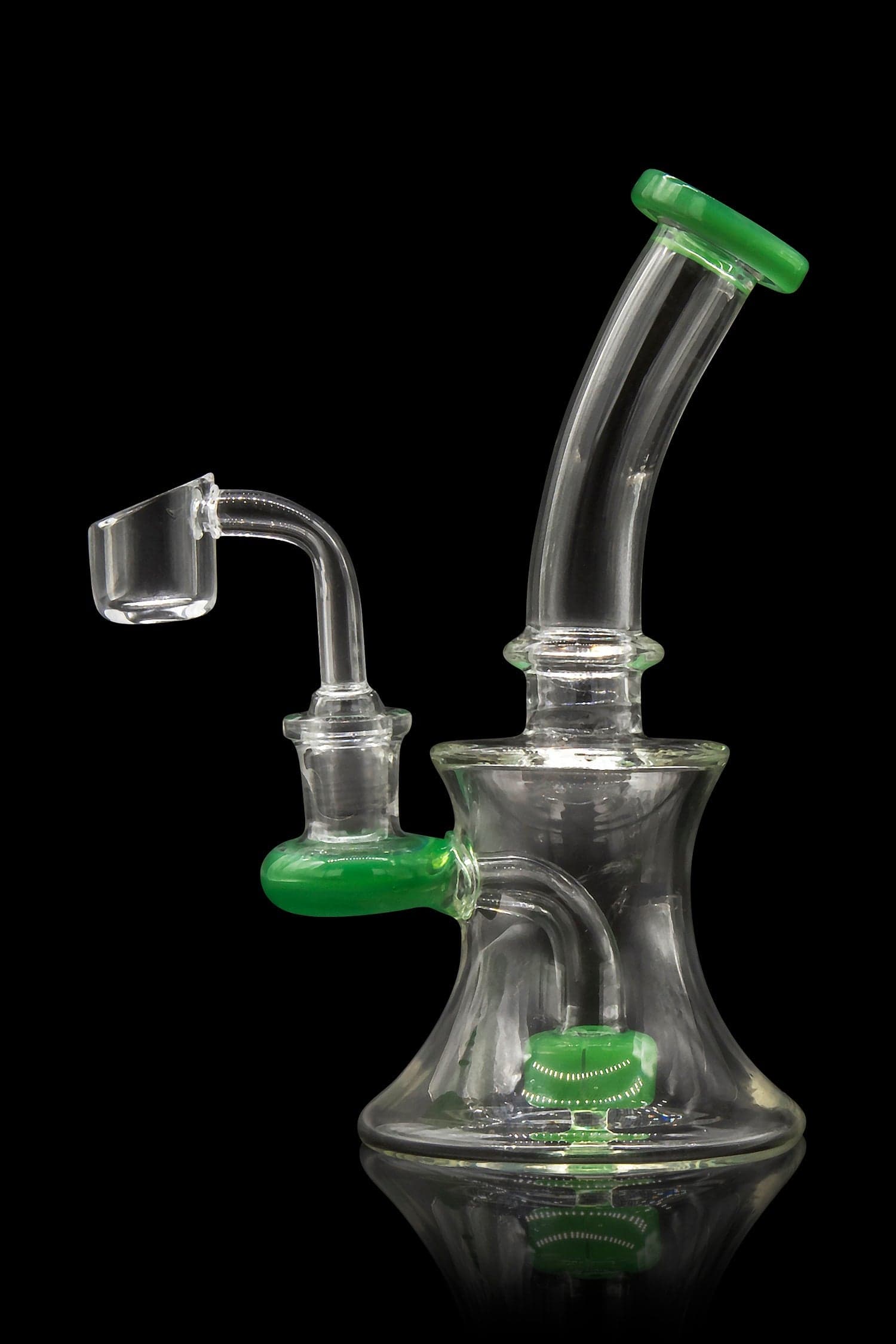Glassic Dab Rigs Glassic Hourglass Dab Rig with Color Accents