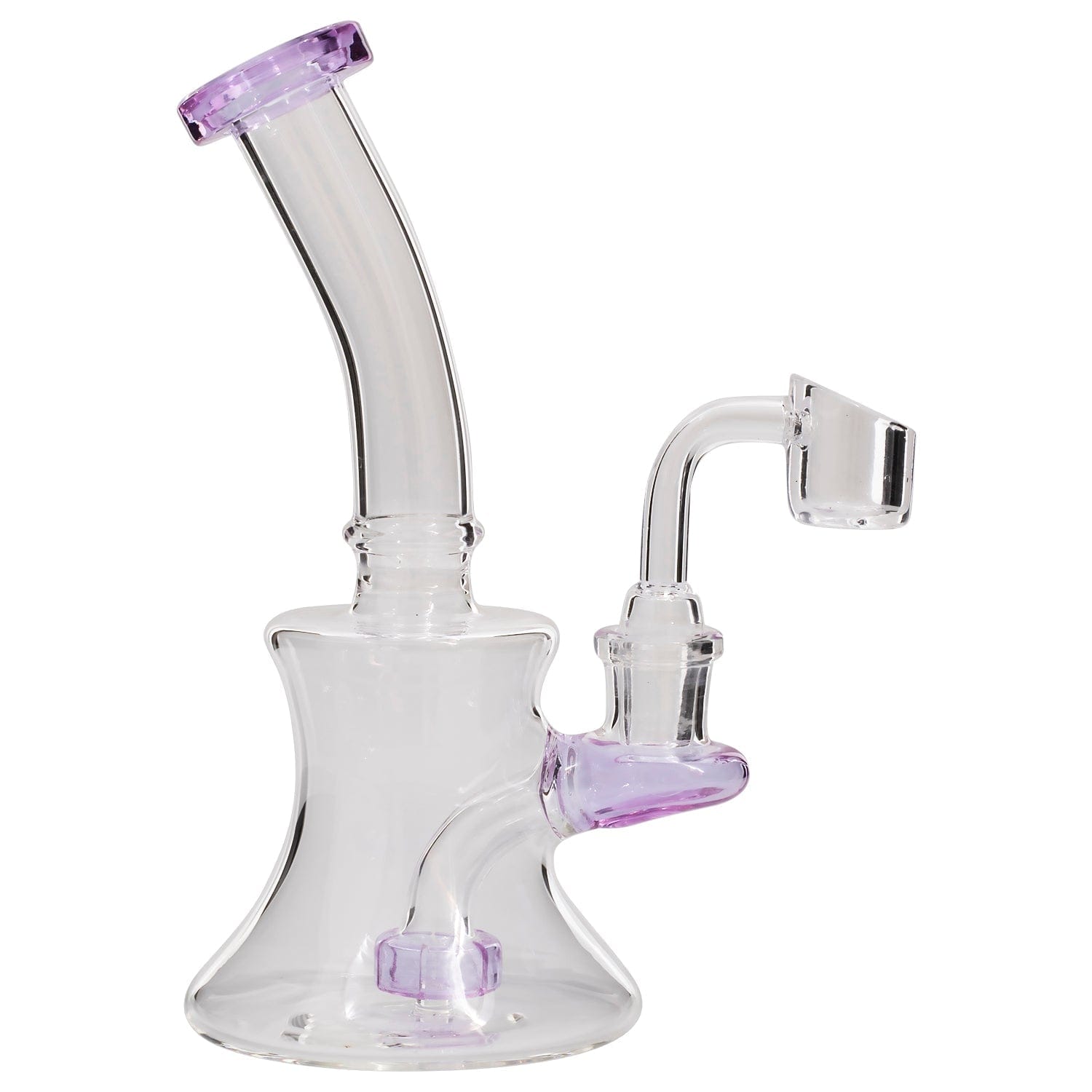 Glassic Dab Rigs Glassic Hourglass Dab Rig with Color Accents