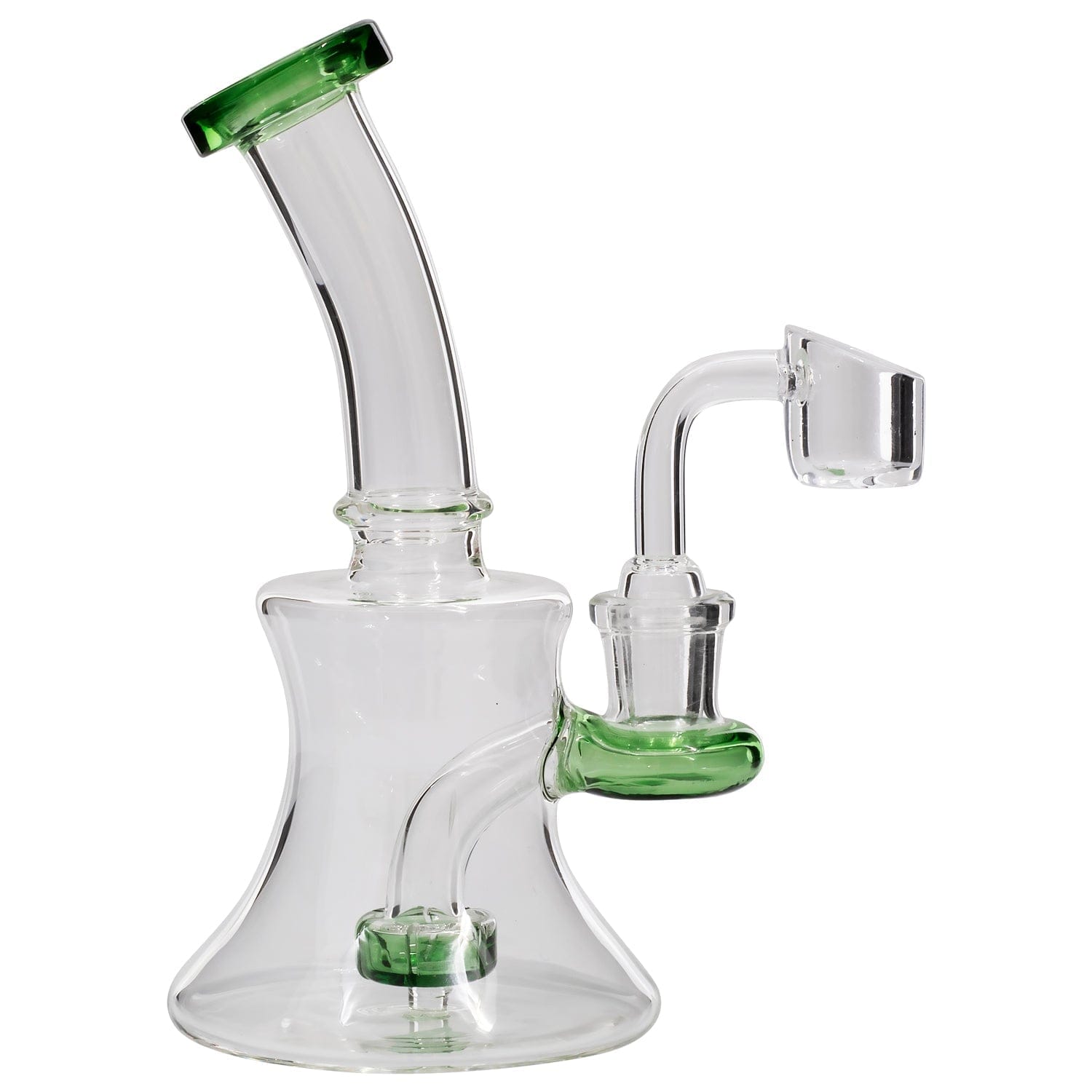 Glassic Dab Rigs Glassic Hourglass Dab Rig with Color Accents