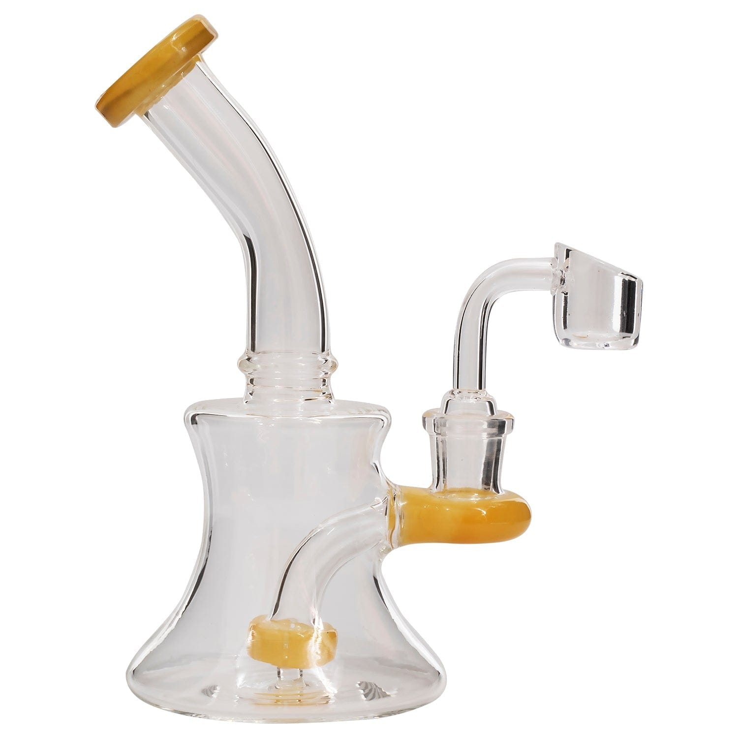 Glassic Dab Rigs Glassic Hourglass Dab Rig with Color Accents