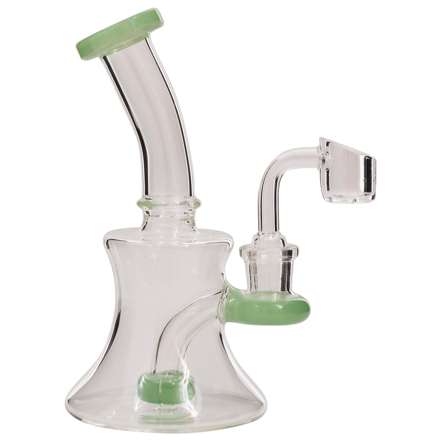 Glassic Dab Rigs Glassic Hourglass Dab Rig with Color Accents