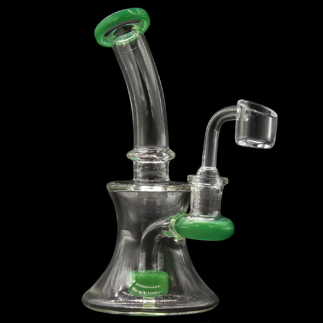 Glassic Dab Rigs Glassic Hourglass Dab Rig with Color Accents