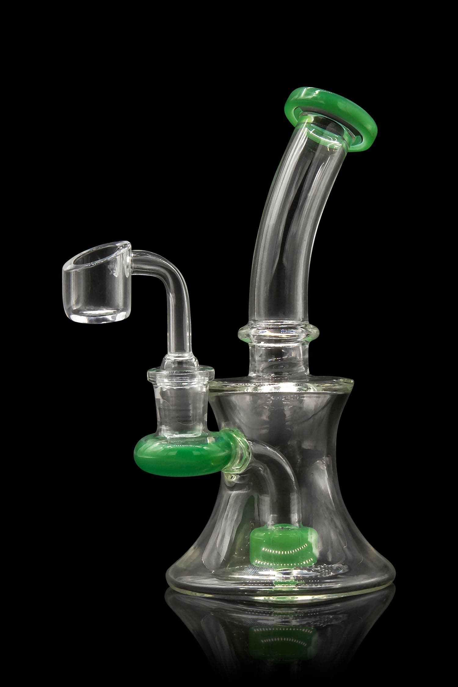 Glassic Dab Rigs Glassic Hourglass Dab Rig with Color Accents