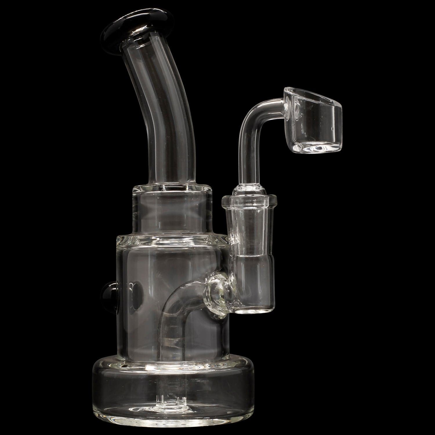 Glassic Dab Rigs Onyx Glassic Stacked-Cake Dab Rig Banger Hanger