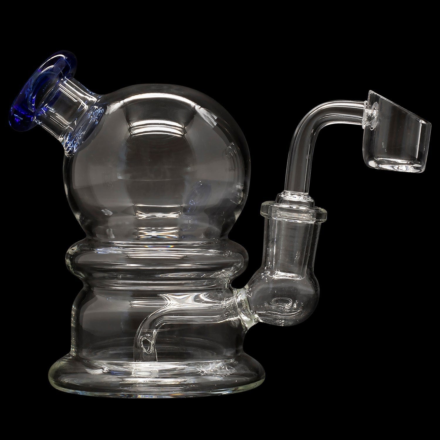 Glassic Dab Rigs Sapphire Glassic Bubble Dome Banger Hanger