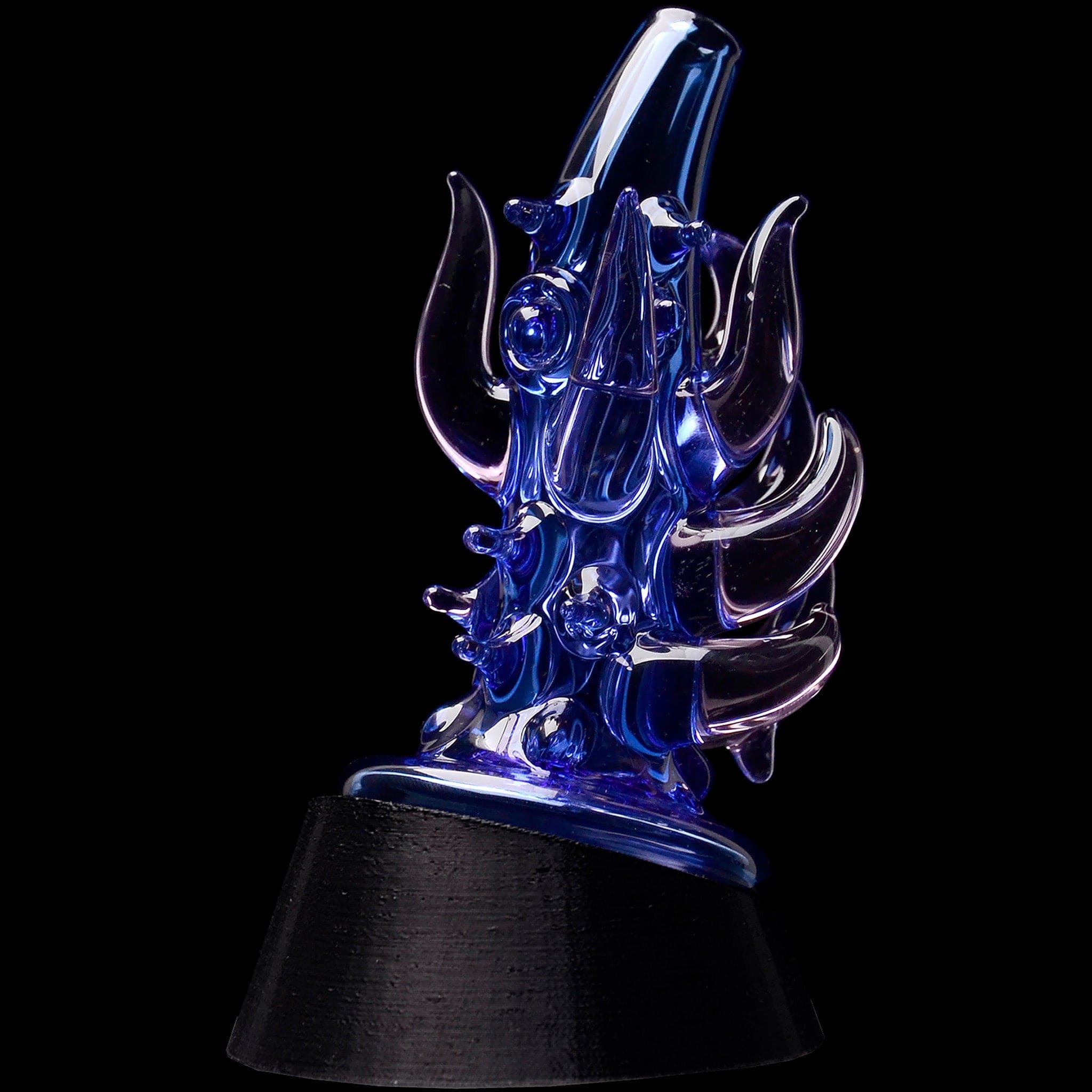 Glassic Smoking Accessories Dark Blue Glassic Cosmic Tentacle Puffco Peak Glass Attachment
