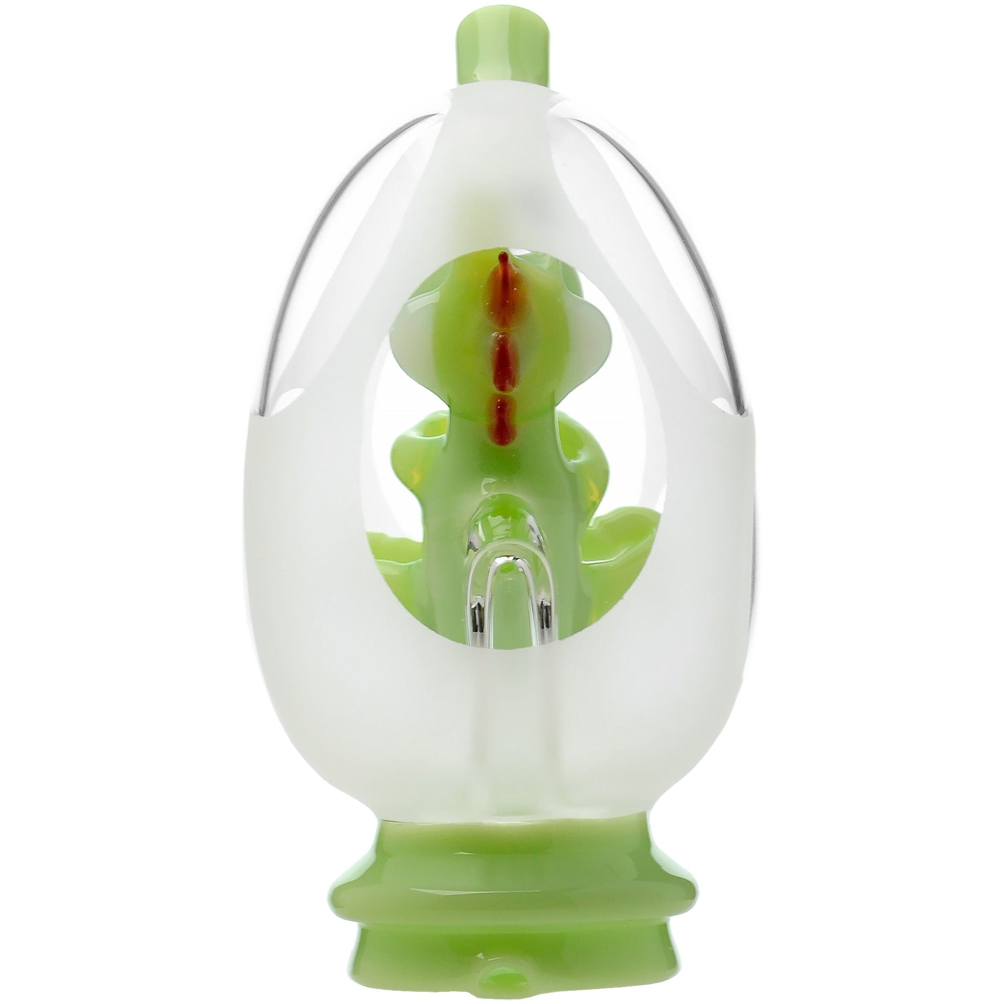 Glassic Smoking Accessories Glassic Frosted Dino Egg Puffco Peak Glass Attachment