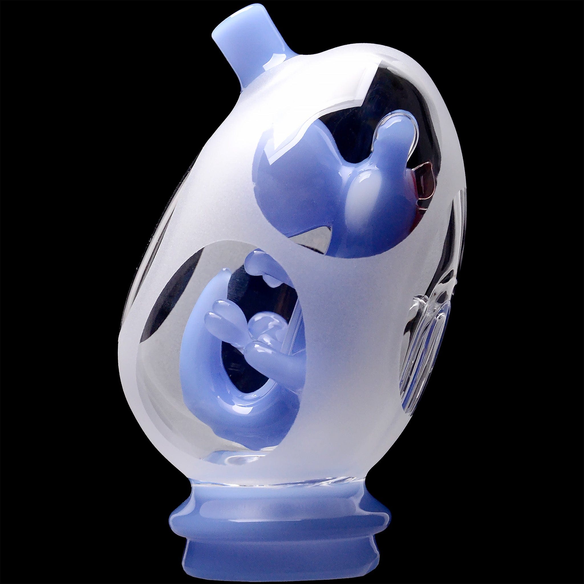 Glassic Smoking Accessories Glassic Frosted Dino Egg Puffco Peak Glass Attachment