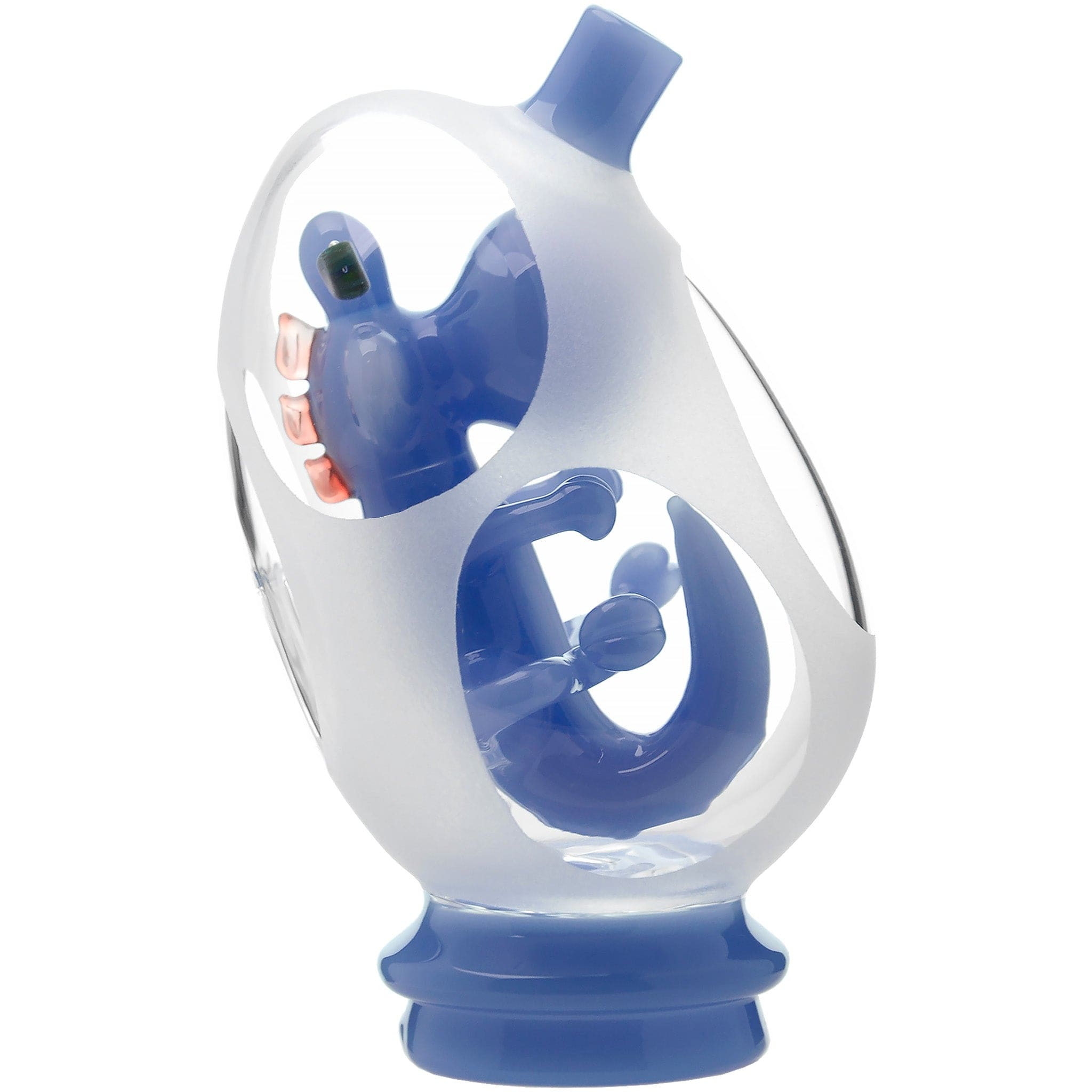 Glassic Smoking Accessories Glassic Frosted Dino Egg Puffco Peak Glass Attachment