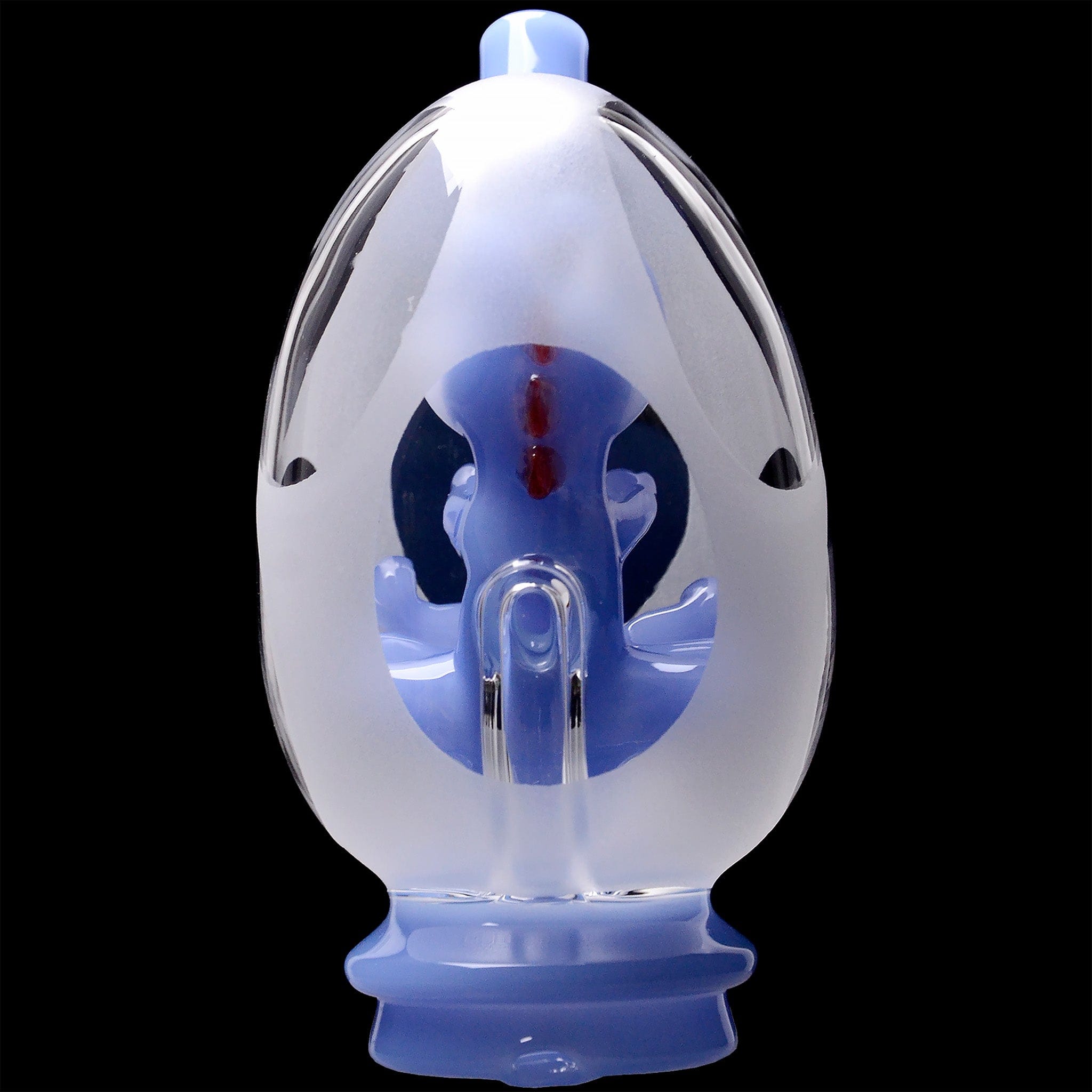 Glassic Smoking Accessories Glassic Frosted Dino Egg Puffco Peak Glass Attachment