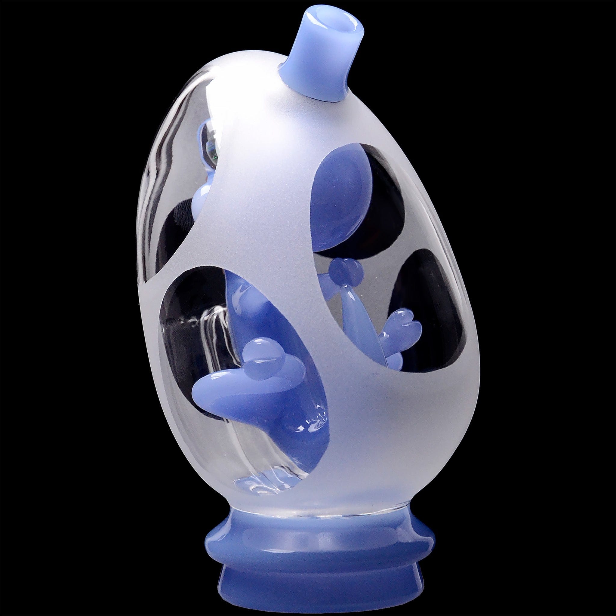 Glassic Smoking Accessories Glassic Frosted Dino Egg Puffco Peak Glass Attachment