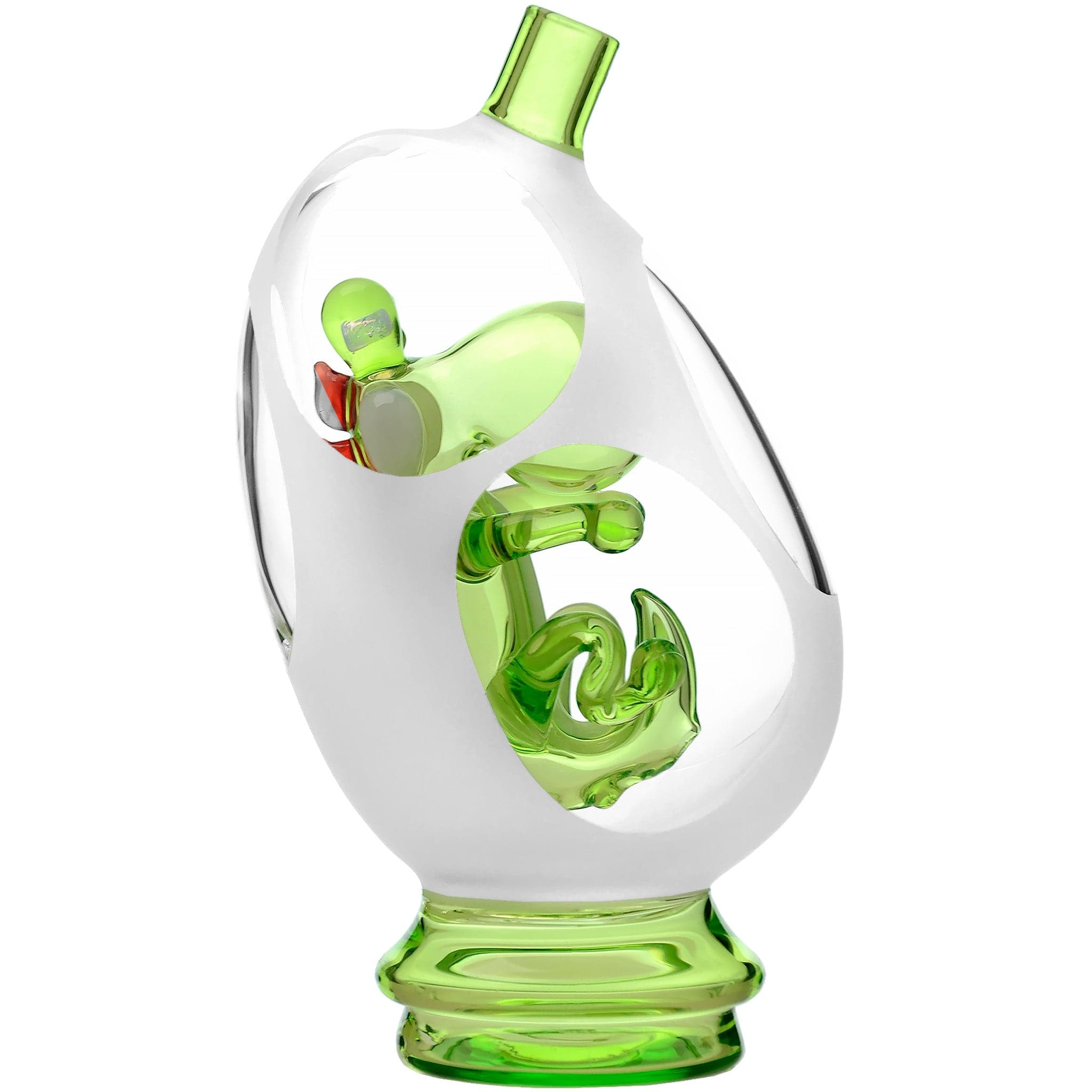 Glassic Smoking Accessories Glassic Frosted Dino Egg Puffco Peak Glass Attachment