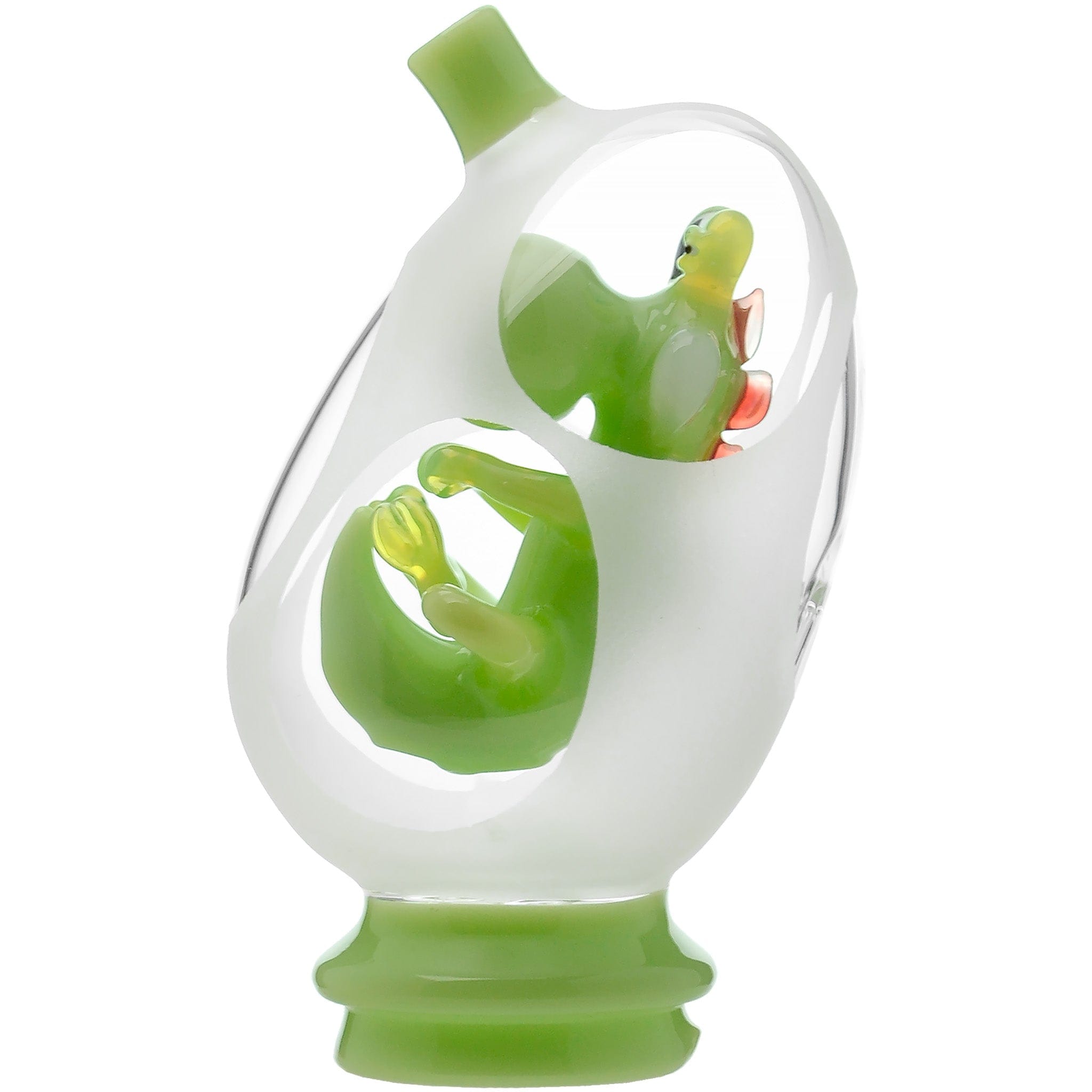 Glassic Smoking Accessories Glassic Frosted Dino Egg Puffco Peak Glass Attachment