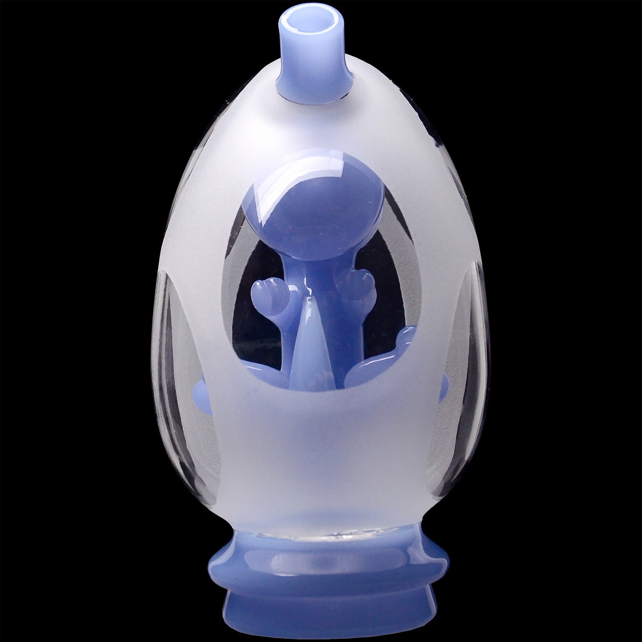 Glassic Smoking Accessories Glassic Frosted Dino Egg Puffco Peak Glass Attachment