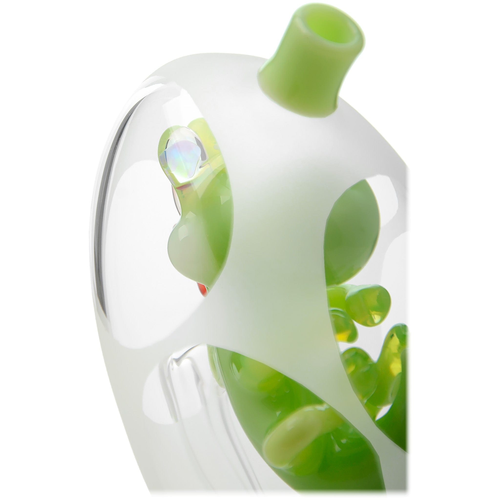 Glassic Smoking Accessories Glassic Frosted Dino Egg Puffco Peak Glass Attachment