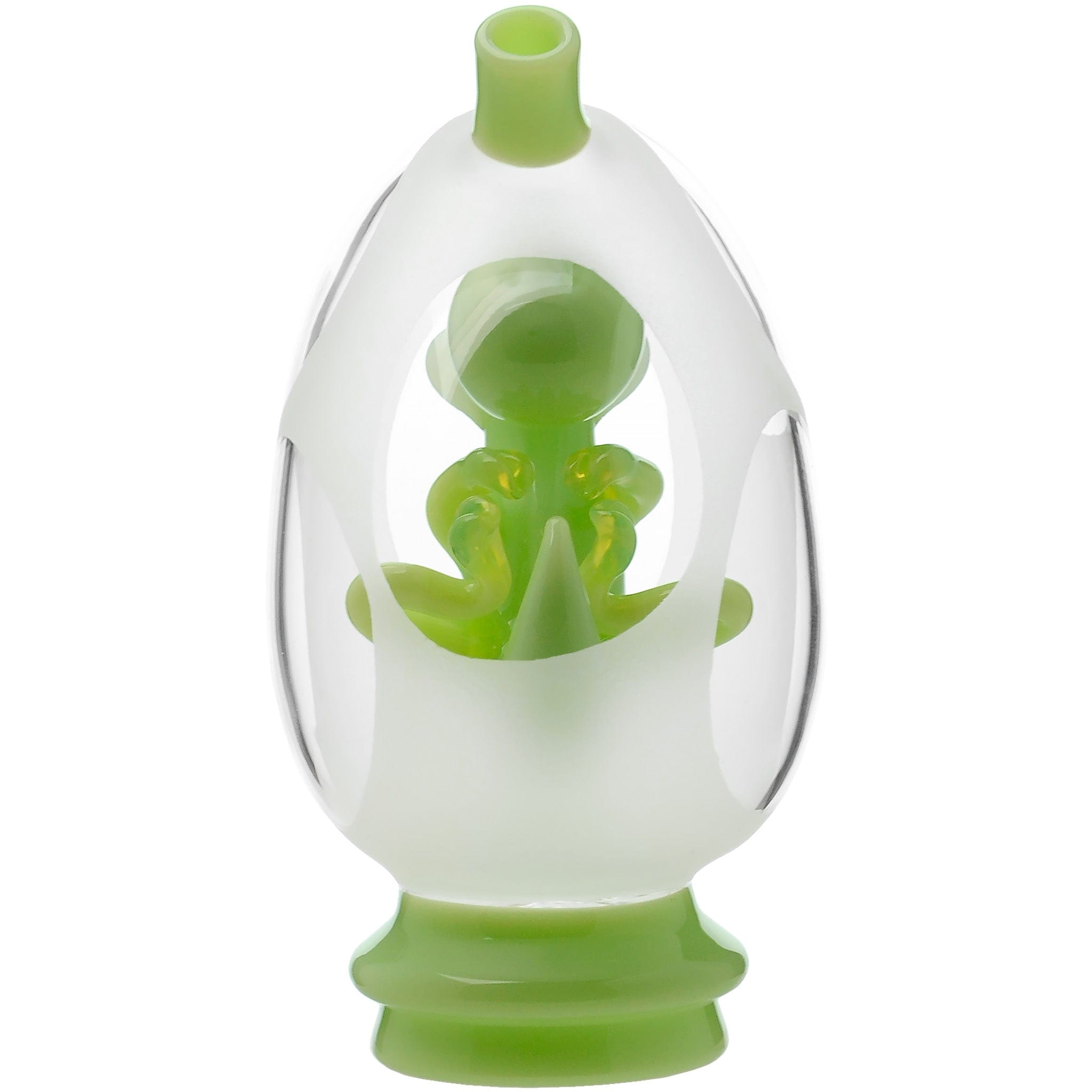 Glassic Smoking Accessories Glassic Frosted Dino Egg Puffco Peak Glass Attachment
