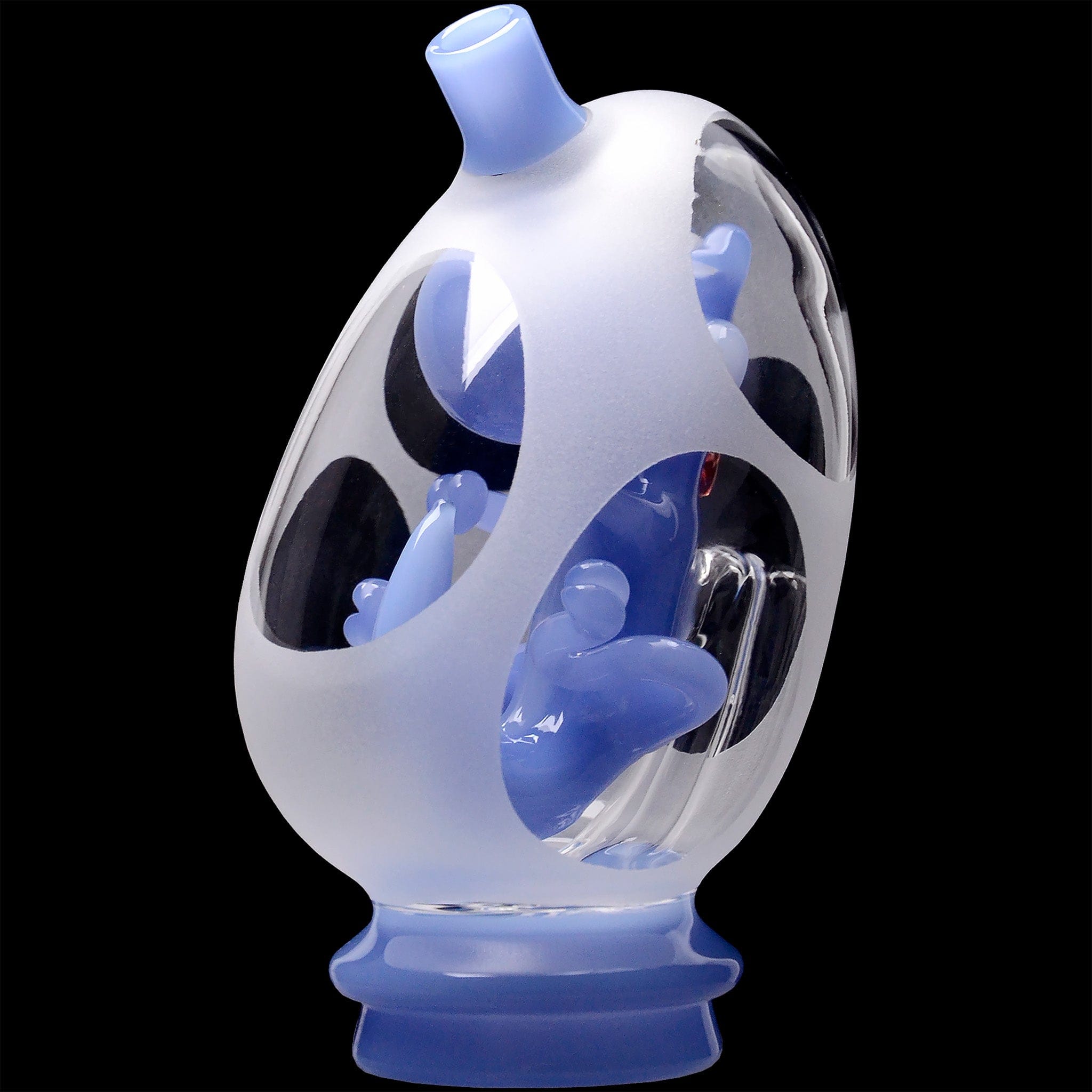Glassic Smoking Accessories Glassic Frosted Dino Egg Puffco Peak Glass Attachment