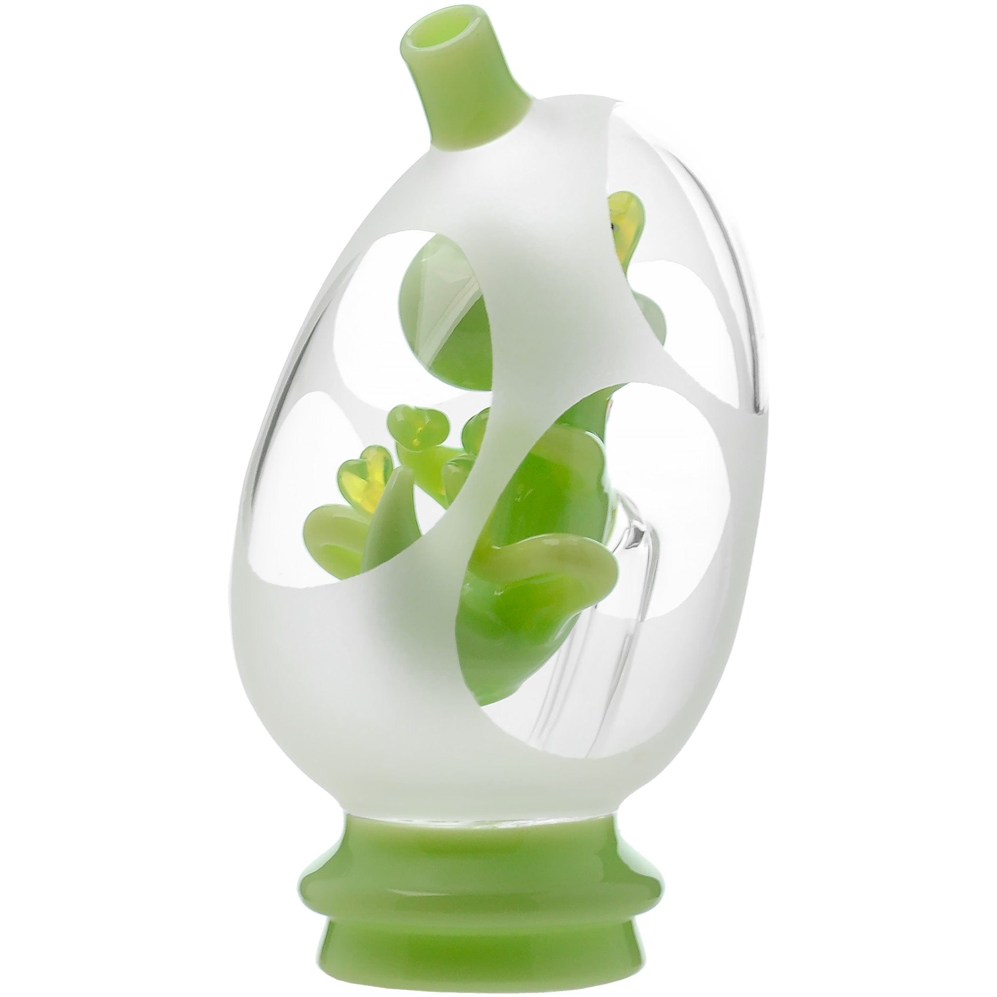 Glassic Smoking Accessories Glassic Frosted Dino Egg Puffco Peak Glass Attachment