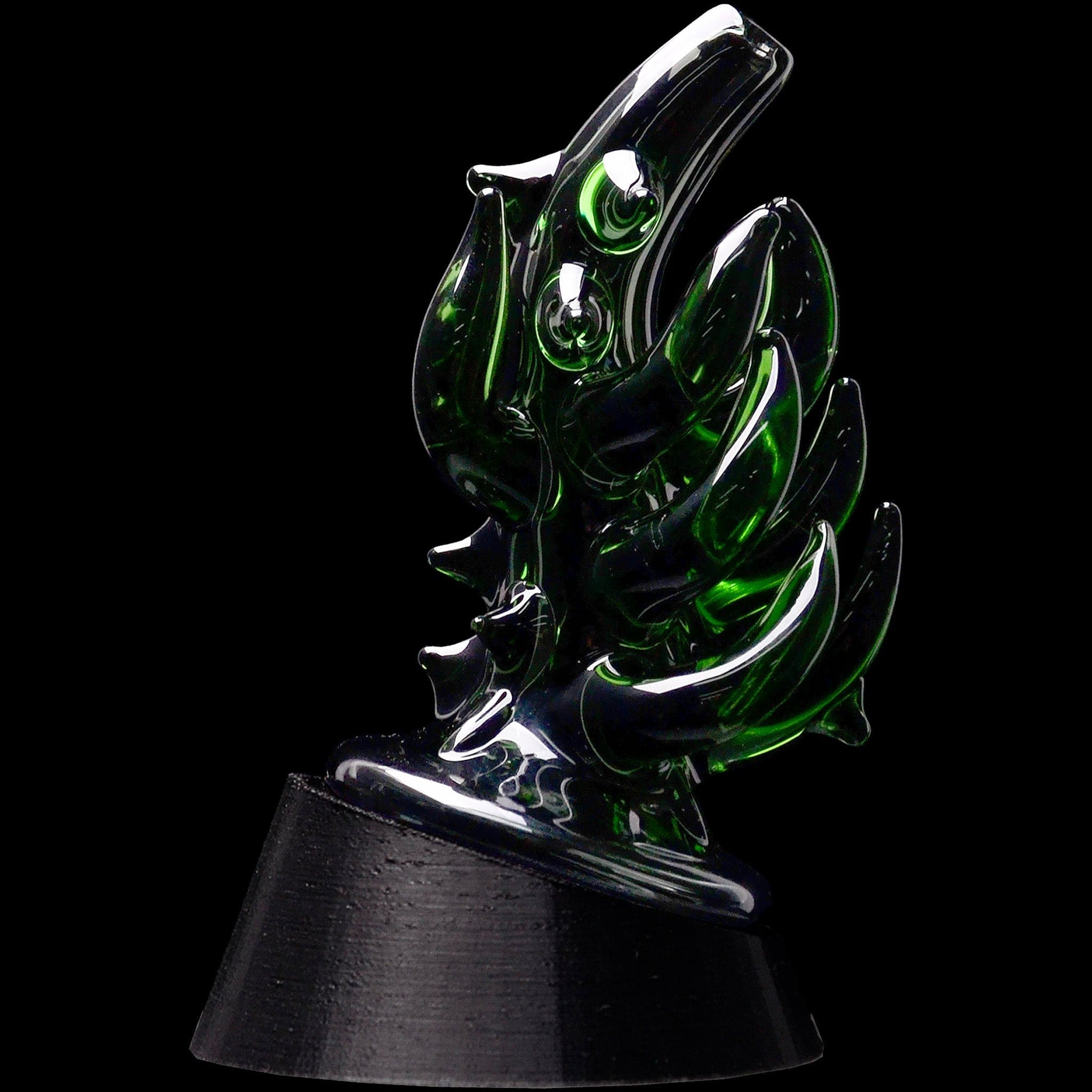 Glassic Smoking Accessories Transparent Black Glassic Cosmic Tentacle Puffco Peak Glass Attachment