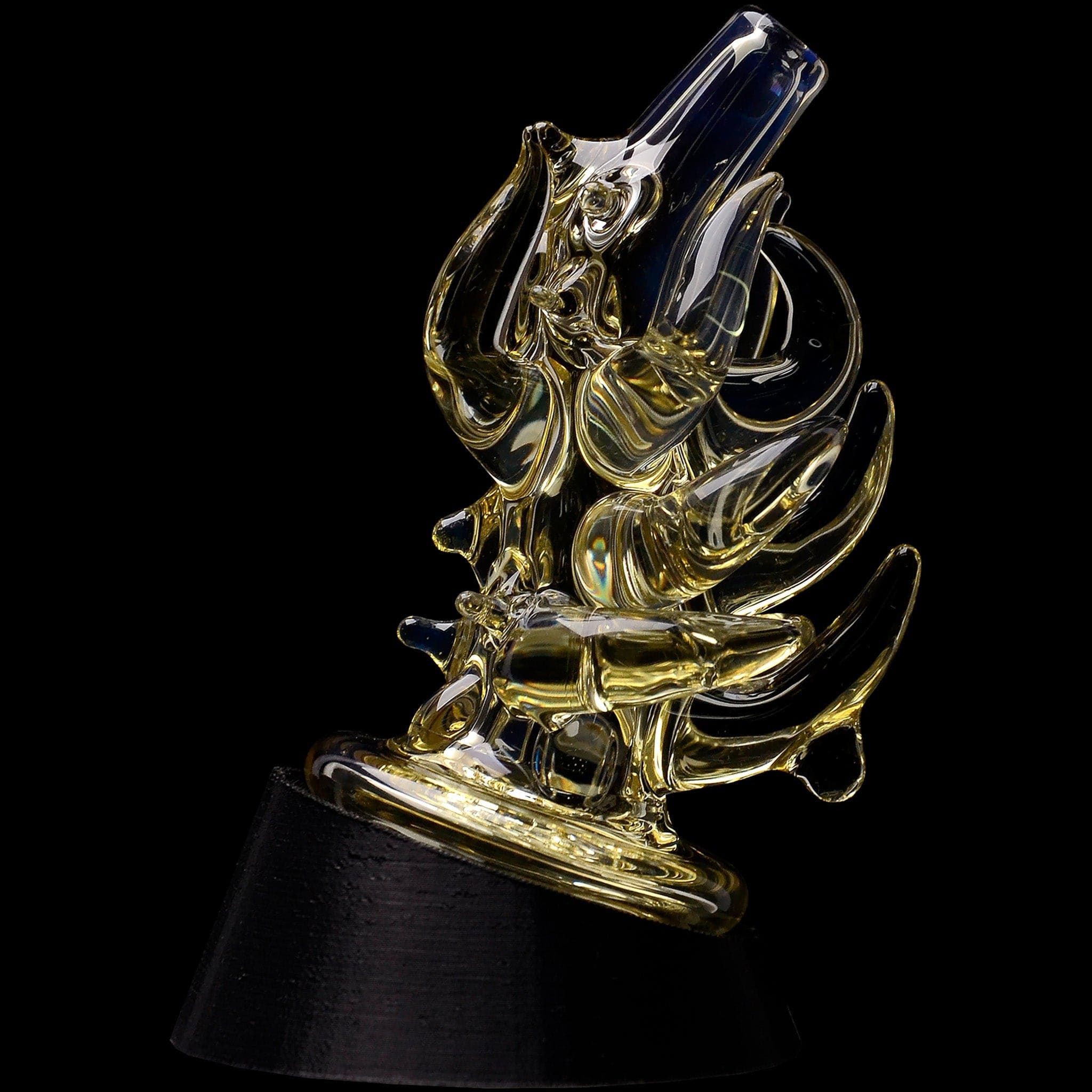 Glassic Smoking Accessories Yellow Glassic Cosmic Tentacle Puffco Peak Glass Attachment