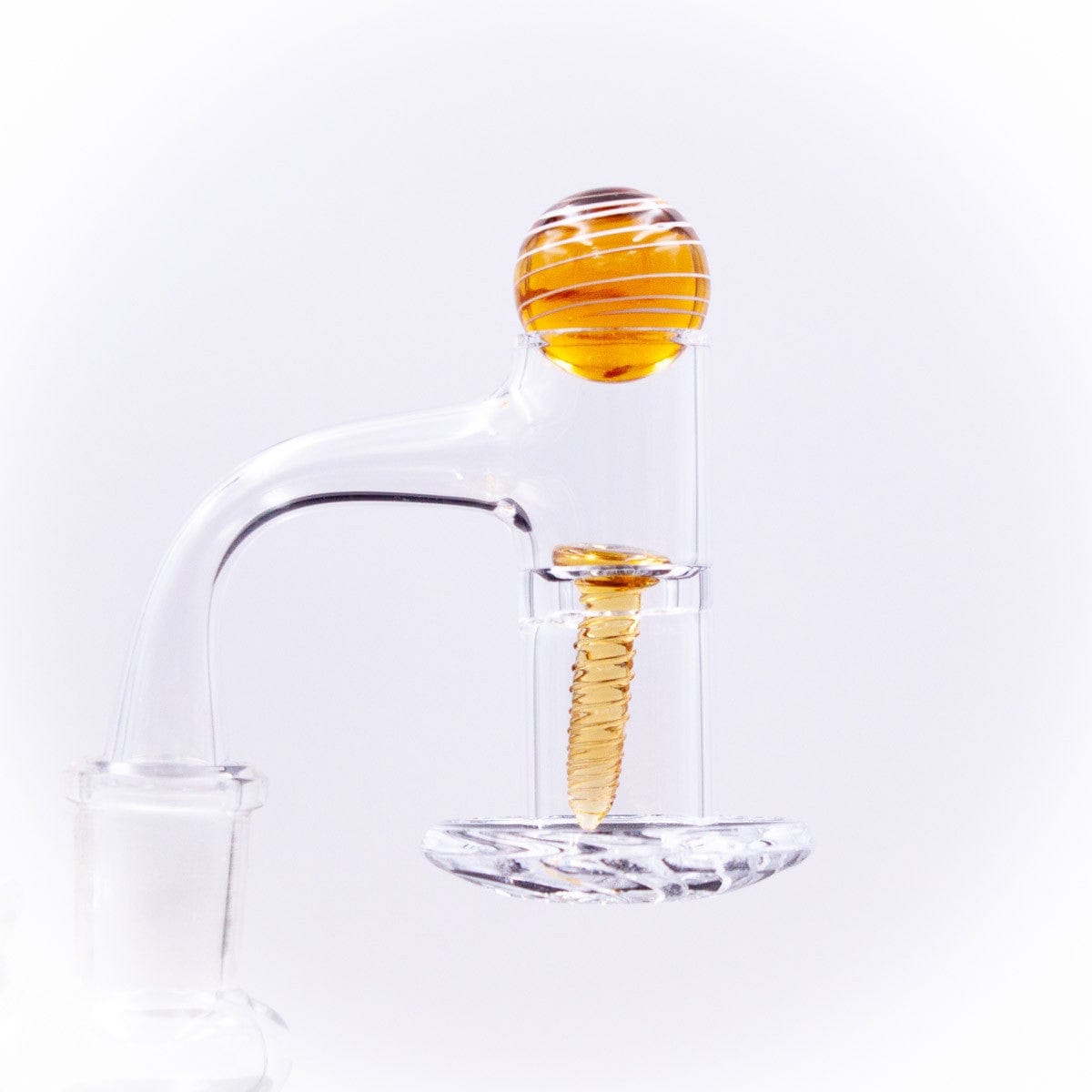 The Stash Shack Carb Cap Glass Terp Screw and Marble Slurper Cap Set