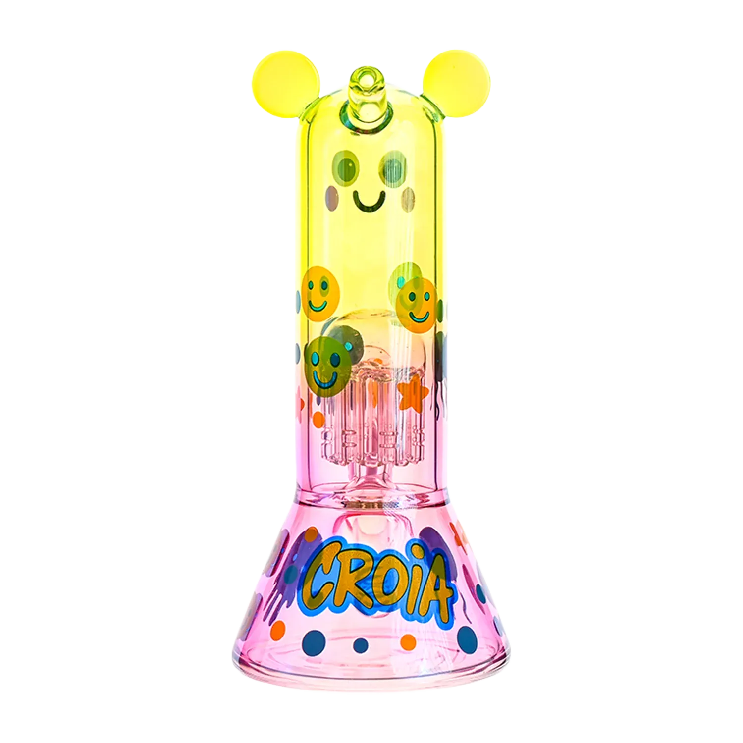 Croia Glass Cute Character Beaker Bong with Jellyfish Design | Croia Glass