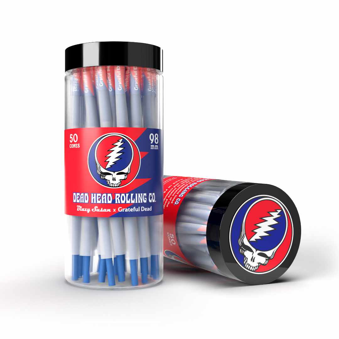 Blazy Susan Grateful Dead Pre-Rolled Cones - 98mm - 50ct